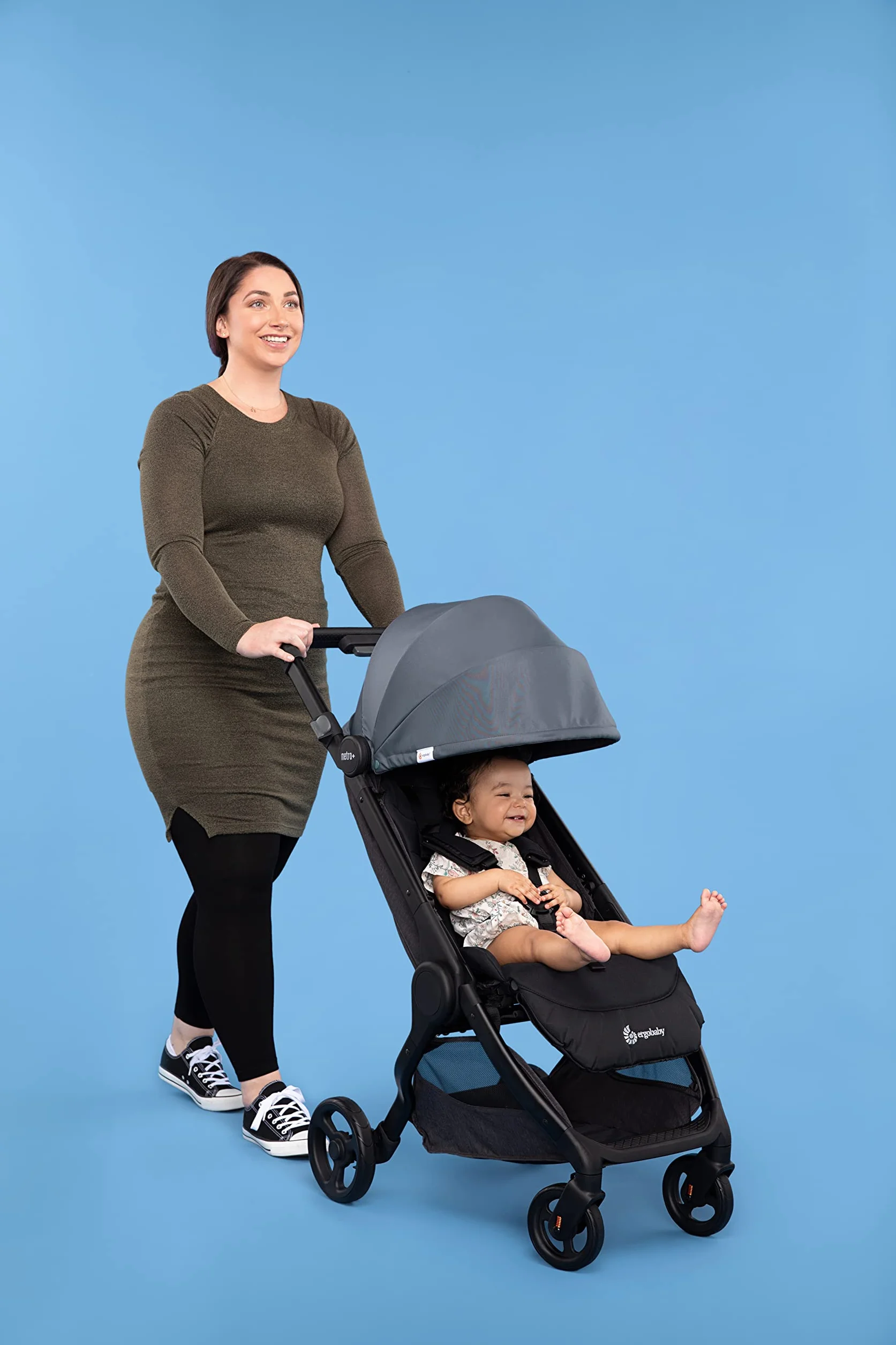 Ergobaby Metro+ Wózek dziecięcy Kompaktowy, Szary