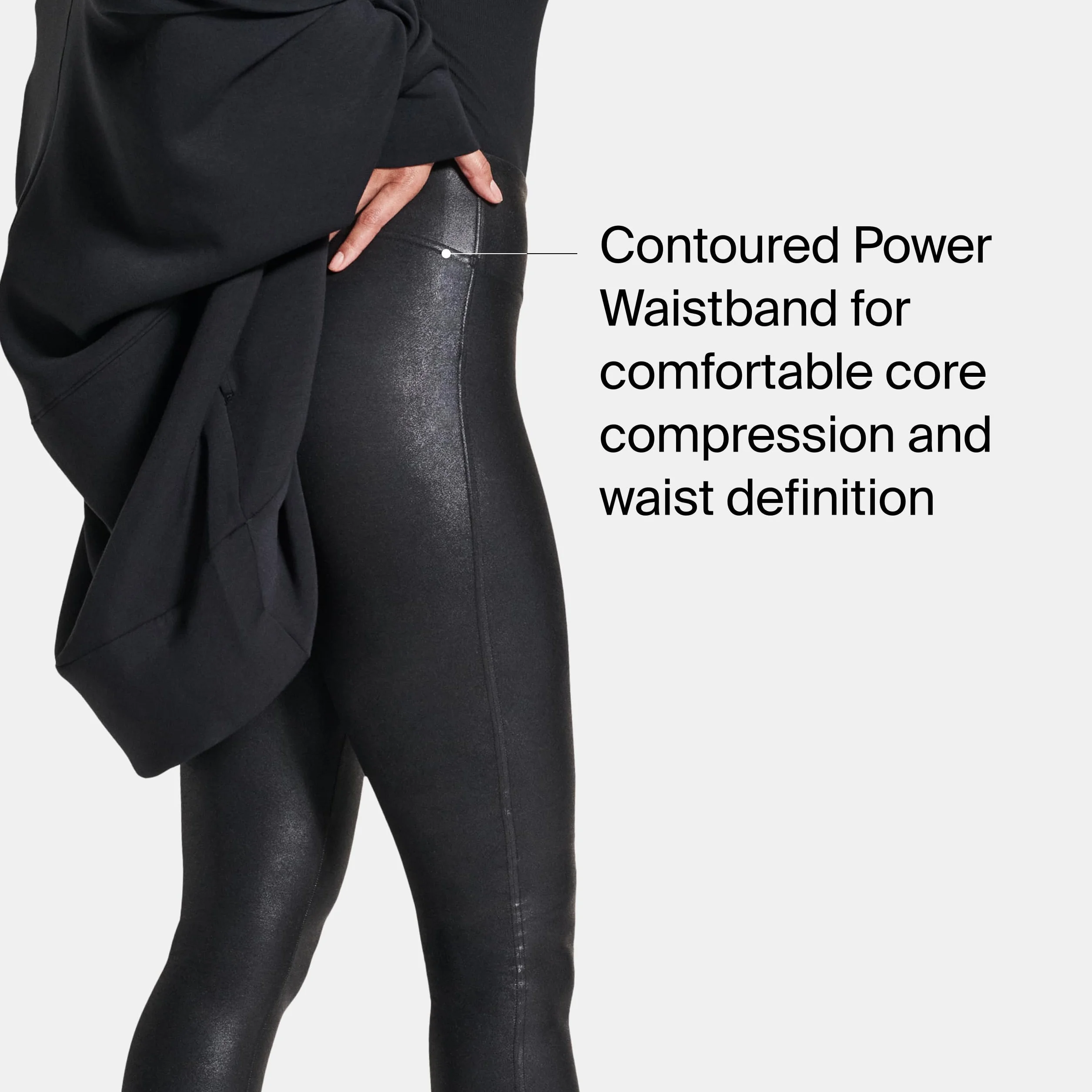 SPANX Legginsy ze sztucznej skóry
