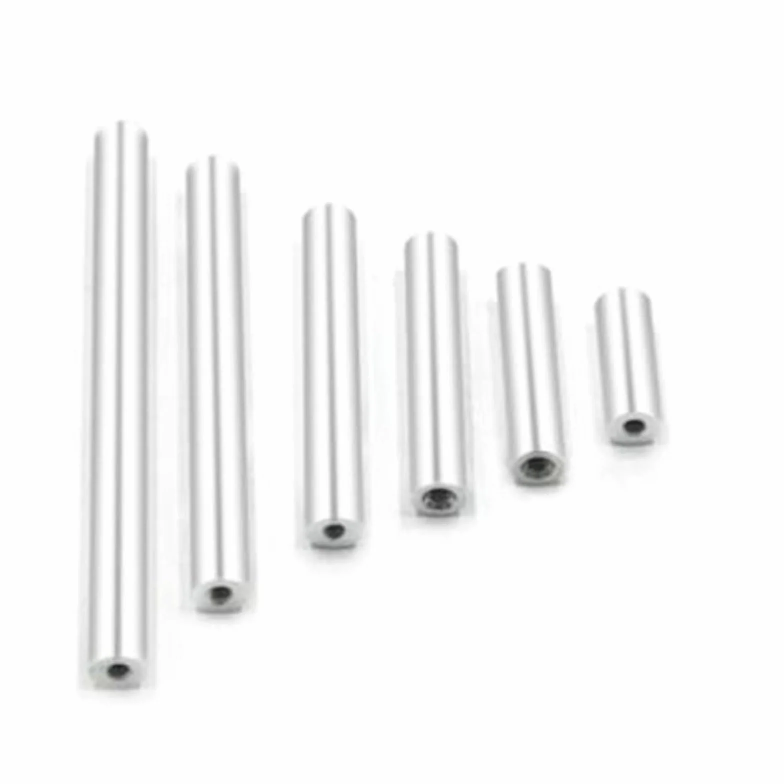Gwint M2 M2,5 M3 M4 M5 M6 M8 M10 śruba z gwintem wewnętrznym Aluminium pręt 65 mm 70 mm 80 mm 100 mm aluminiowy wspornik dystansowy okrągłe pręty dystansowe śruba trapezowa (kolor: 85 mm, rozmiar: M6