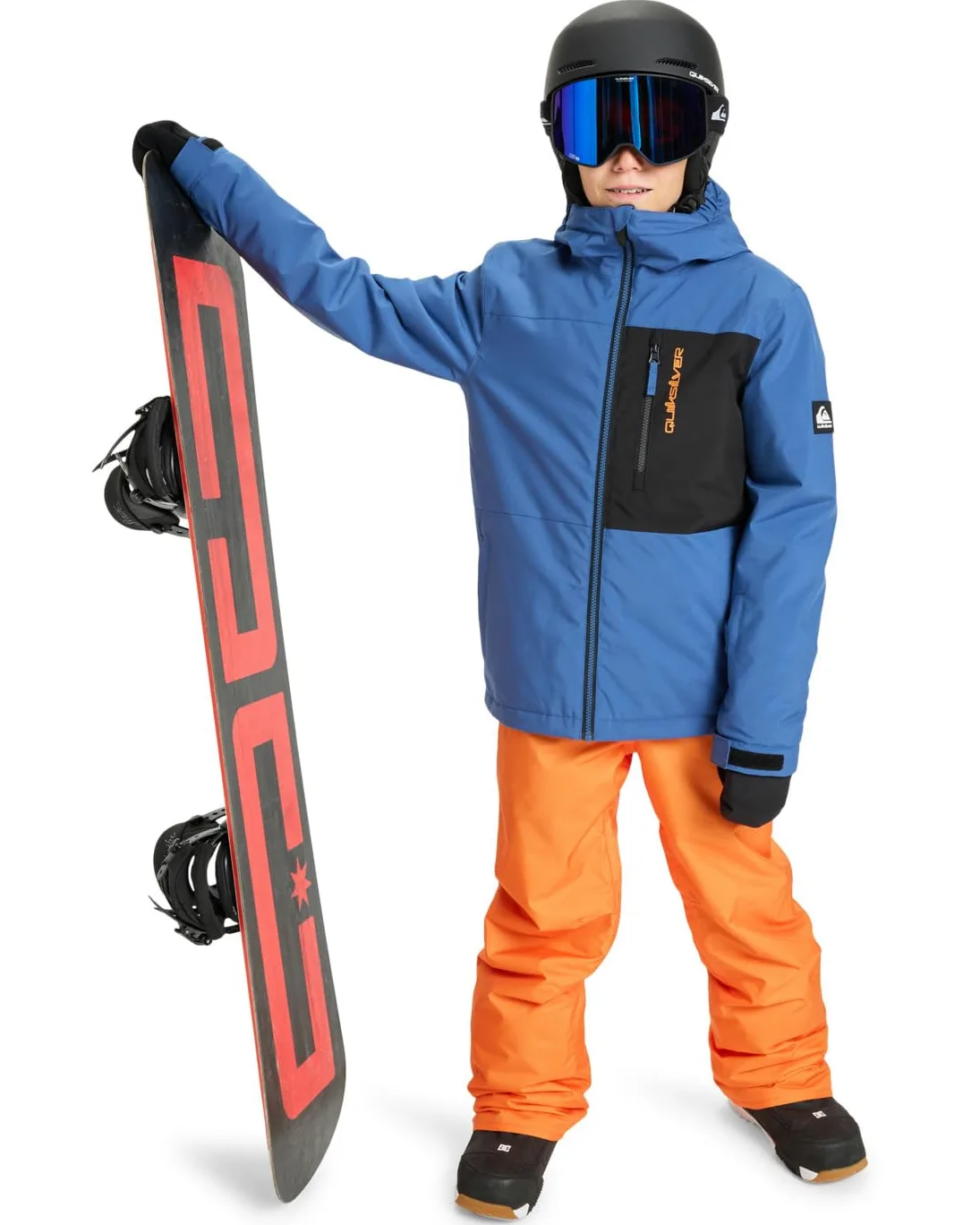 Quiksilver Kurtka śnieżna Side HIT solidna kurtka chłopięca niebieska 4-5Y