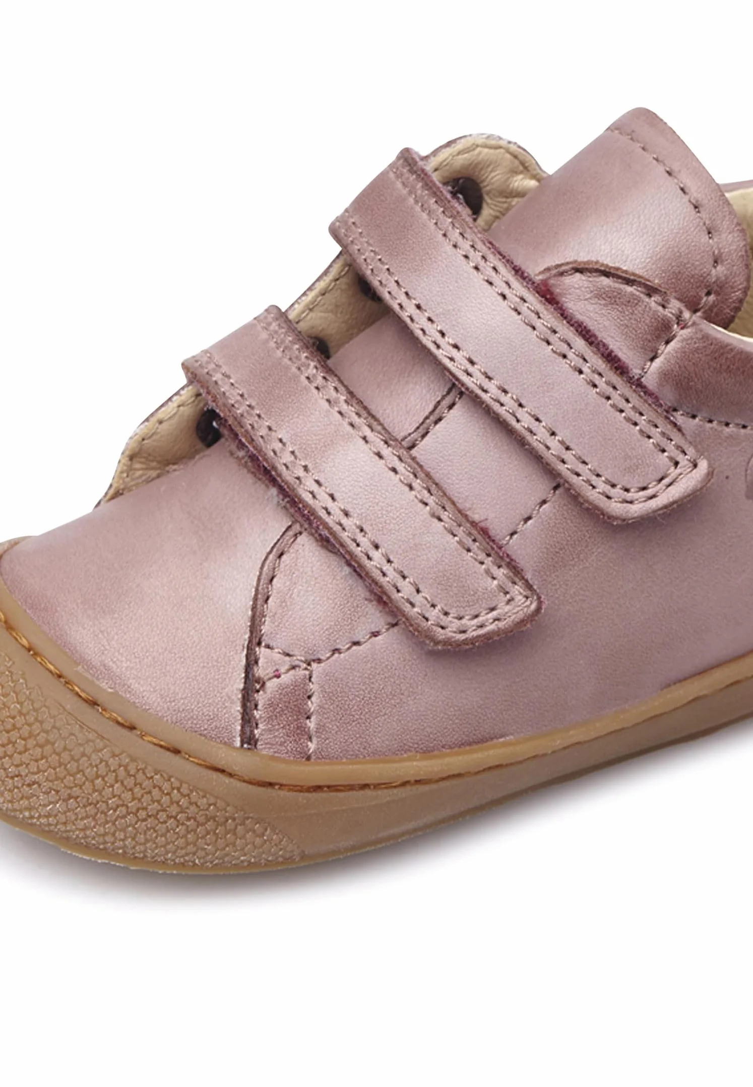 Naturino Cocoon VL buty do nauki chodzenia ze skóry nappa, brudny róż, brudny róż, 24 EU