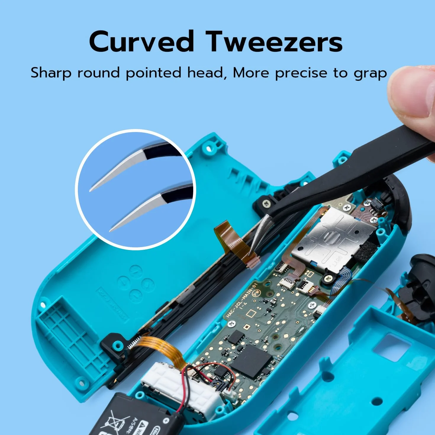 Czujnik efektu 3D Hall wymienny joystick do kontrolera NS Switch/OLED Joy-Con/Switch Lite, nasadki kciuka z zestawem narzędzi do naprawy śrubokrętów