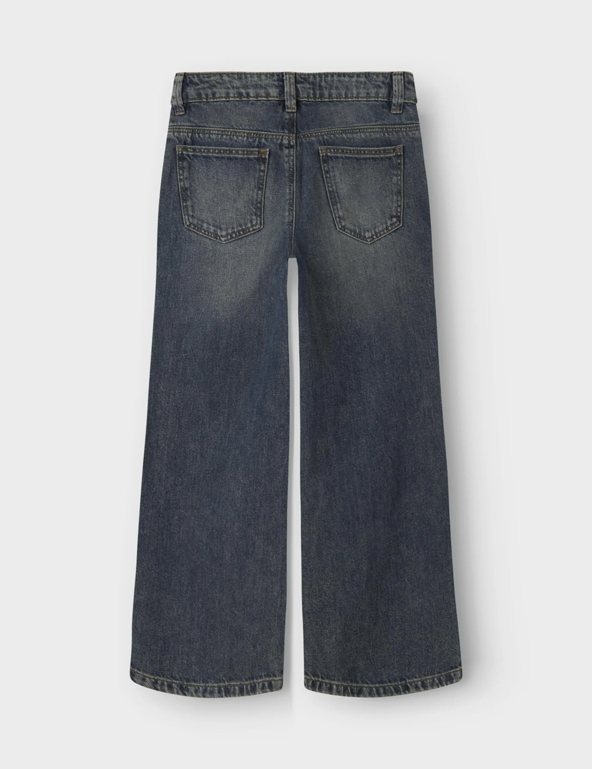 NAME IT Dziewczęce Nkfrose Wide Jeans 5529-Be Noos, Vintage Dark Blue Denim, 176