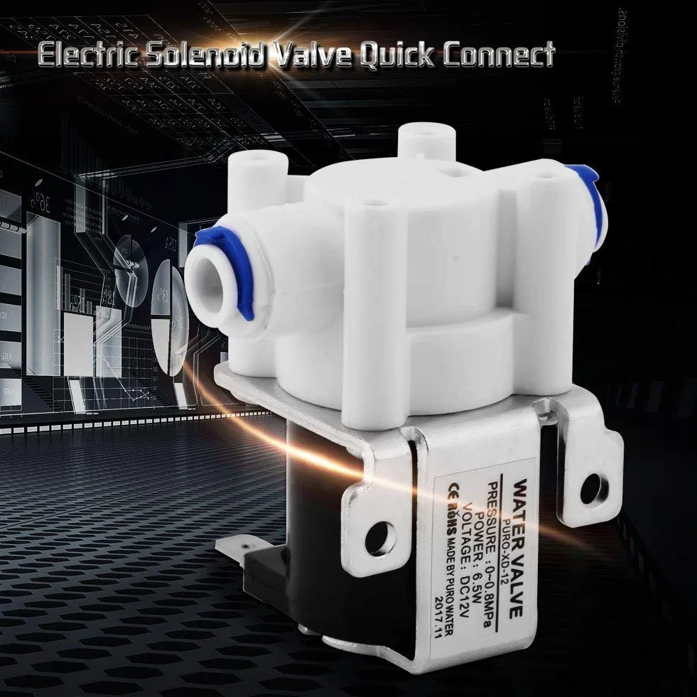1/4 cala DC 12V elektromagnetyczny zawór elektryczny Normalnie zamknięty zawór oczyszczający wodę