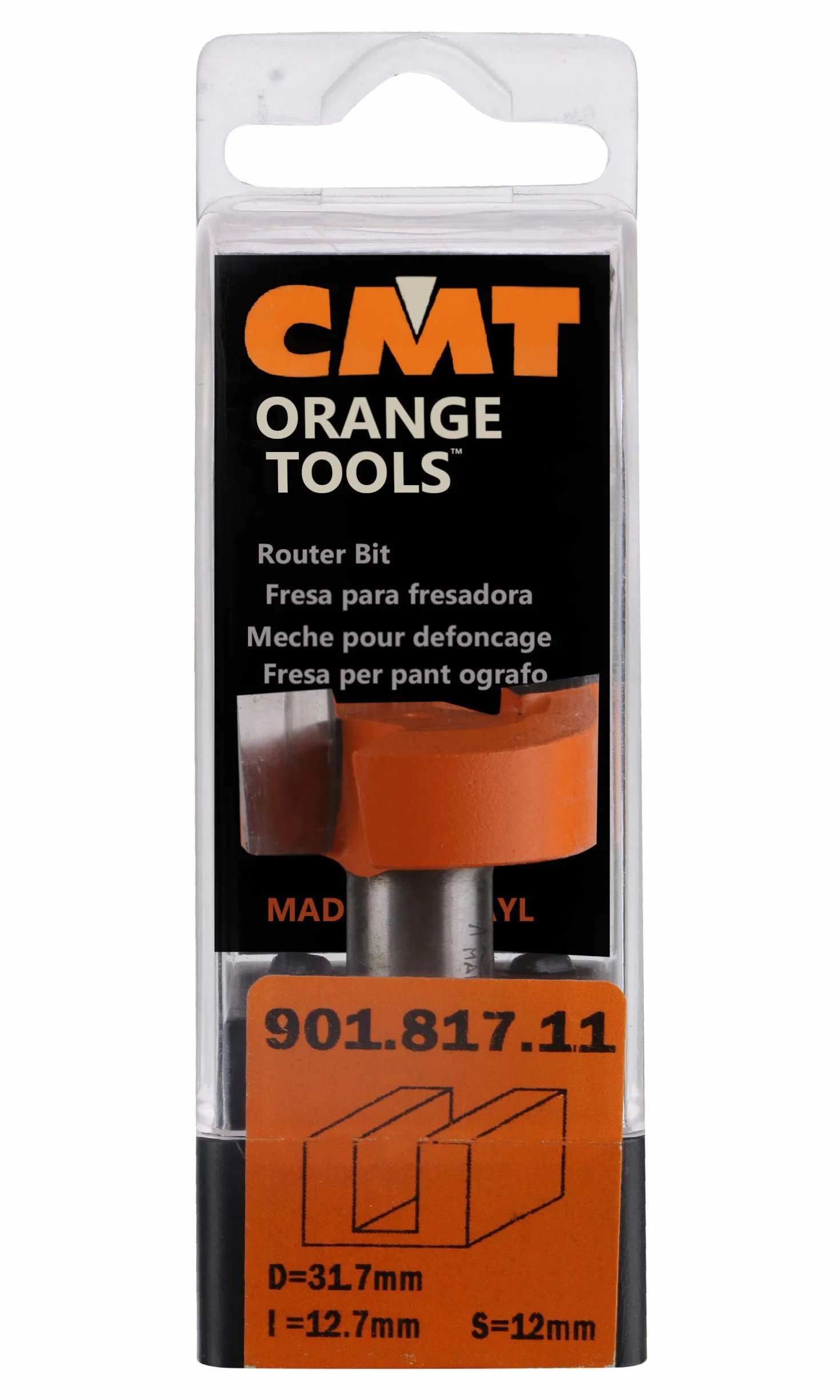 CMT Orange Tools 901.190.11 Frez rowkowy HM S 8 D 19 x 19 mm