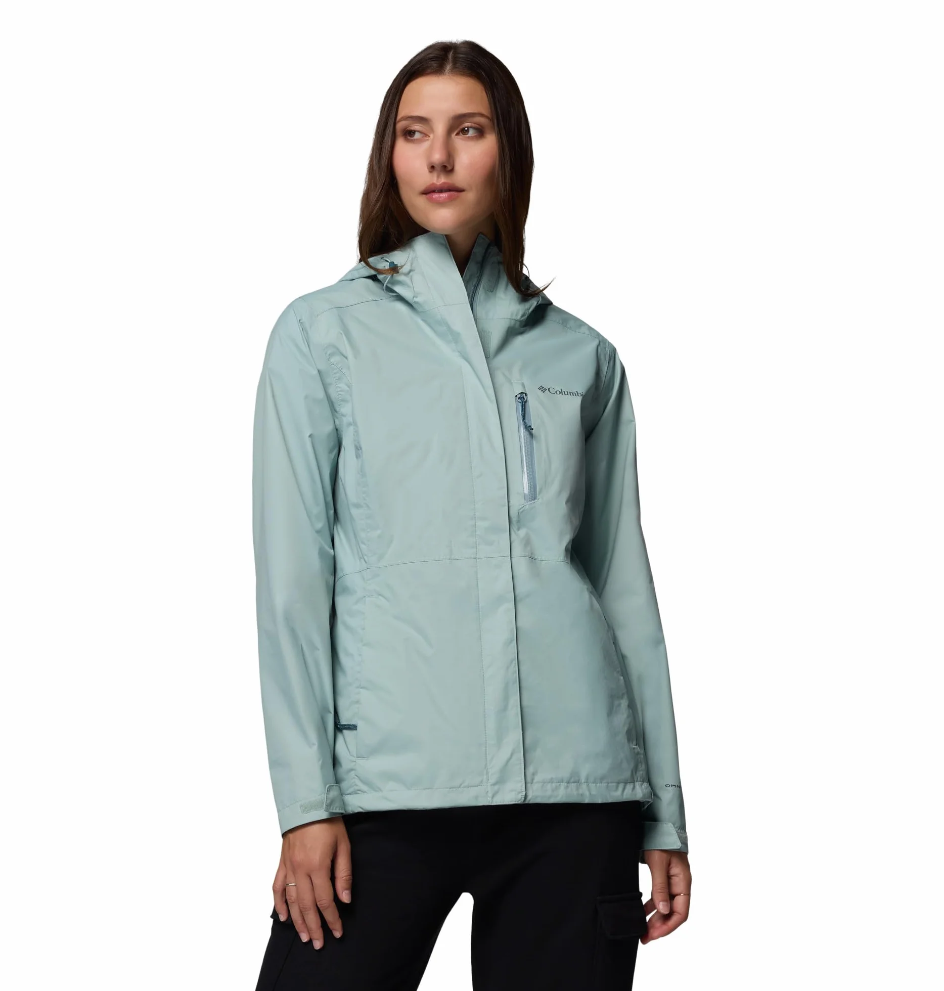 Columbia Damska kurtka Pouring Adventure 3, wodoodporna, niebieska, L