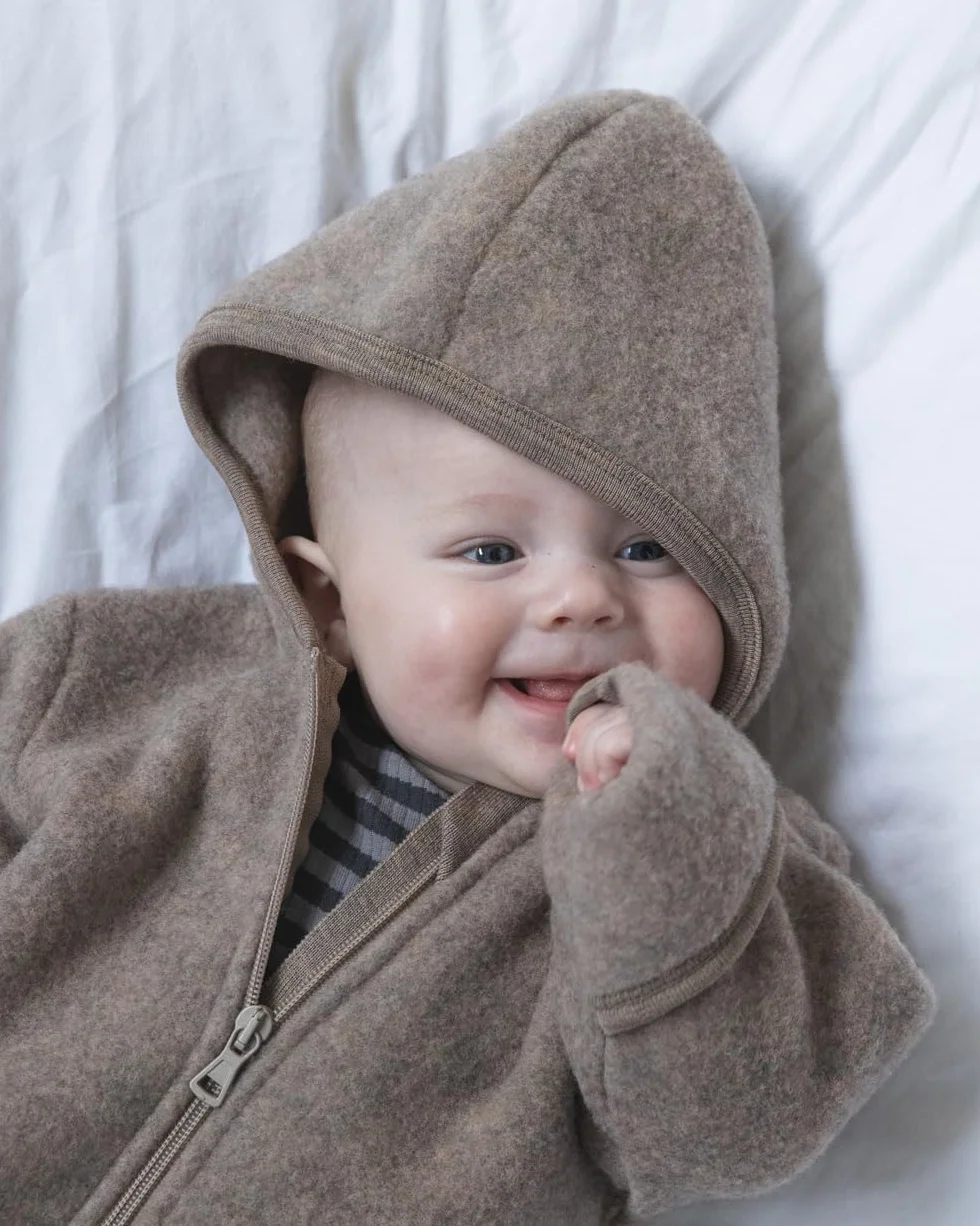 Engel Wełniany kombinezon zimowy z polaru Newborn Baby 100% wełna
