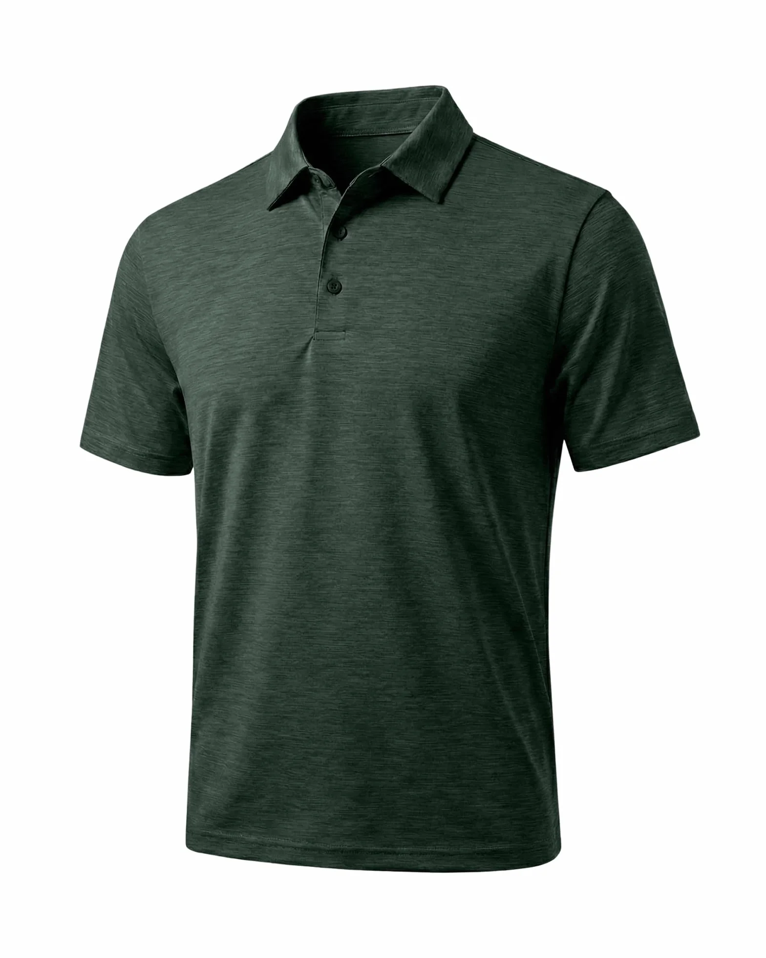 Męska koszulka polo oliwkowa zieleń oddychająca szybkoschnąca regular fit