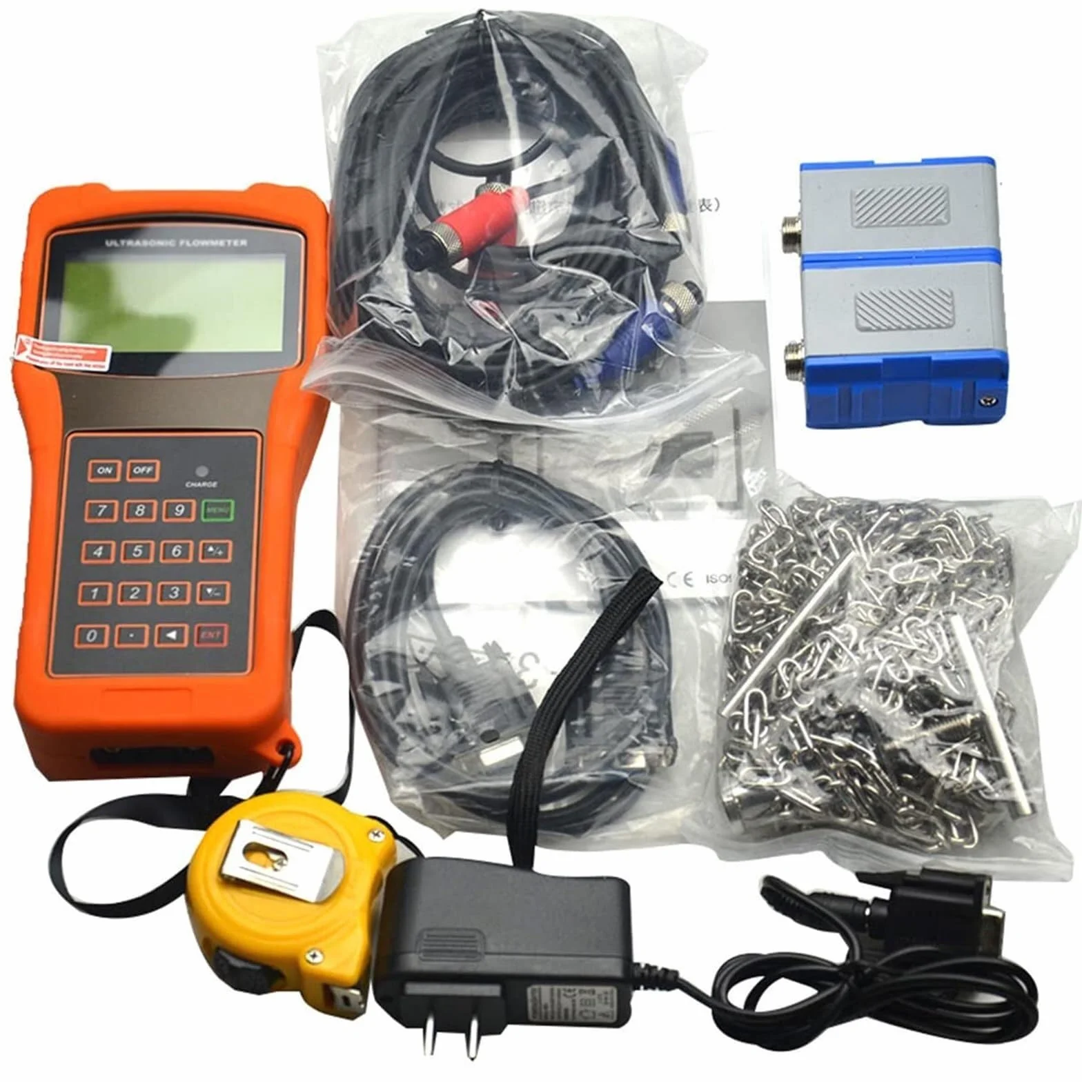 Ultrasonic Flow Meter Liquid Flowmeter TUF-2000H for Pipe Diameter DN15-DN6000mm LCD Display Handheld Ultrasonic Flow Meter(2)