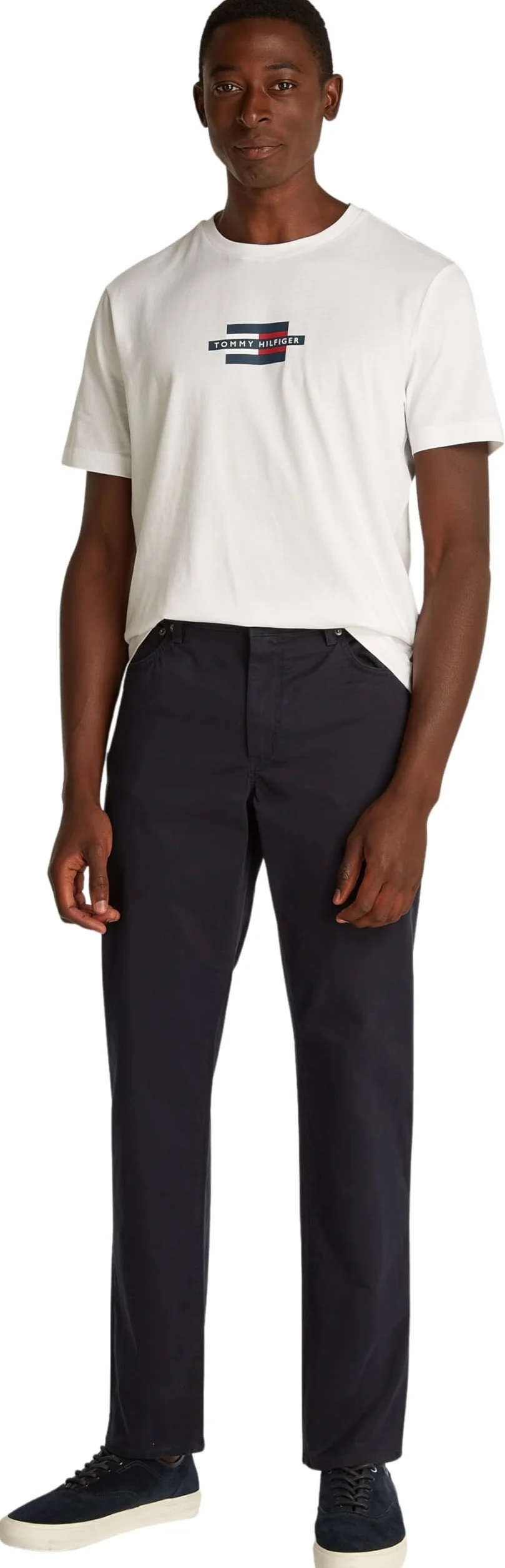 Tommy Hilfiger Denton 5pkt Cotton Satin Mw0mw39911 - Spodnie z 5 kieszeniami Mężczyźni