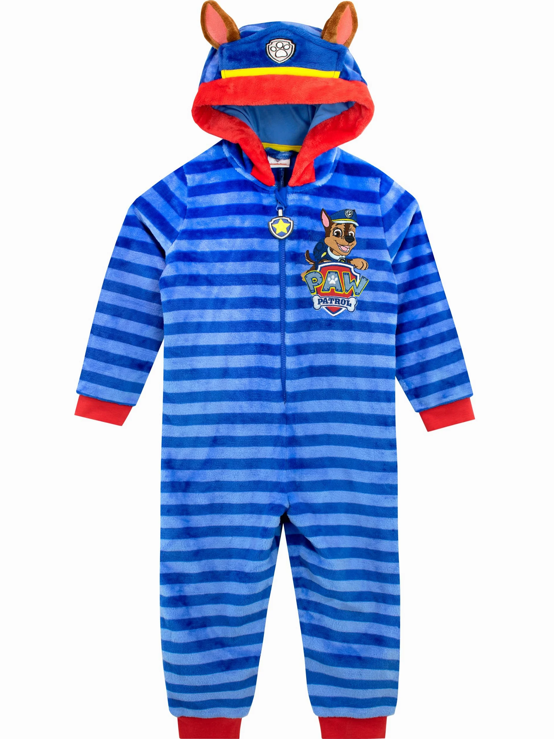 Paw Patrol Onesie dla chłopców Polarowa piżama Chase'a