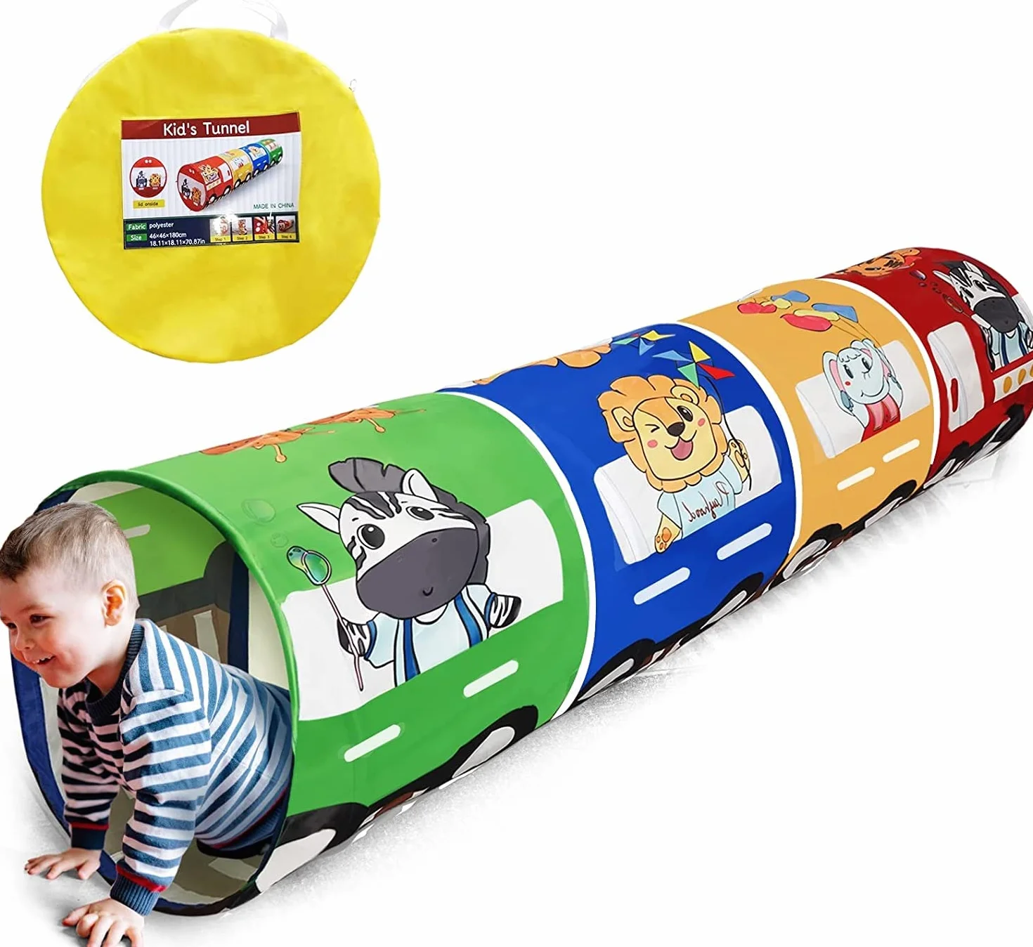 Tunel dla dzieci. Tunel do pełzania dla dzieci. Tunel do raczkowania dla dzieci. Tunel do zabawy dla dzieci. Tunel do raczkowania dla niemowląt. Tunel dla dzieci: dziecięca XL 180 cm
