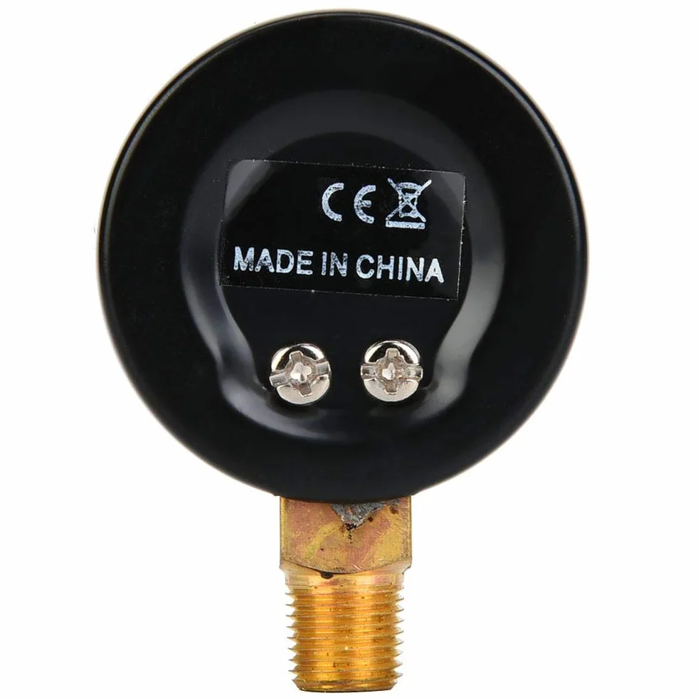 Manometr mechaniczny, manometr 1/8 cala BSPT do oleju i wody (0-160psi,0-11bar)