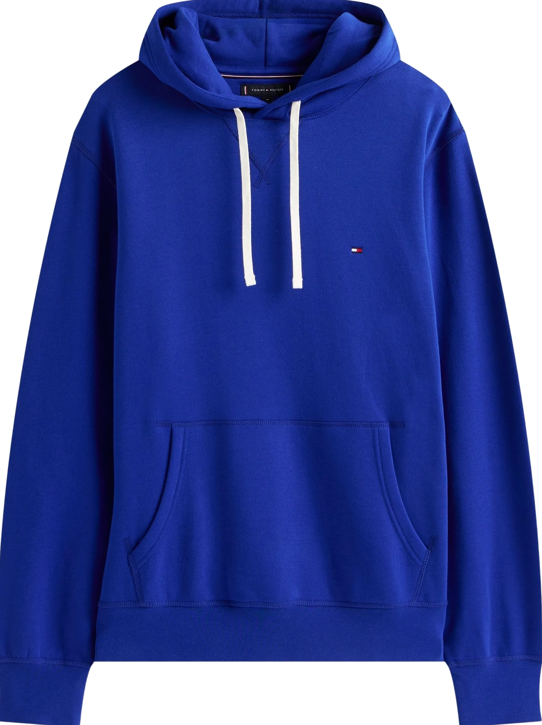 Tommy Hilfiger Męska bluza z kapturem ESS SEZONAL MW0MW39997 Bluza z kapturem, niebieska, M, Niebieski (Wedge Blue), M