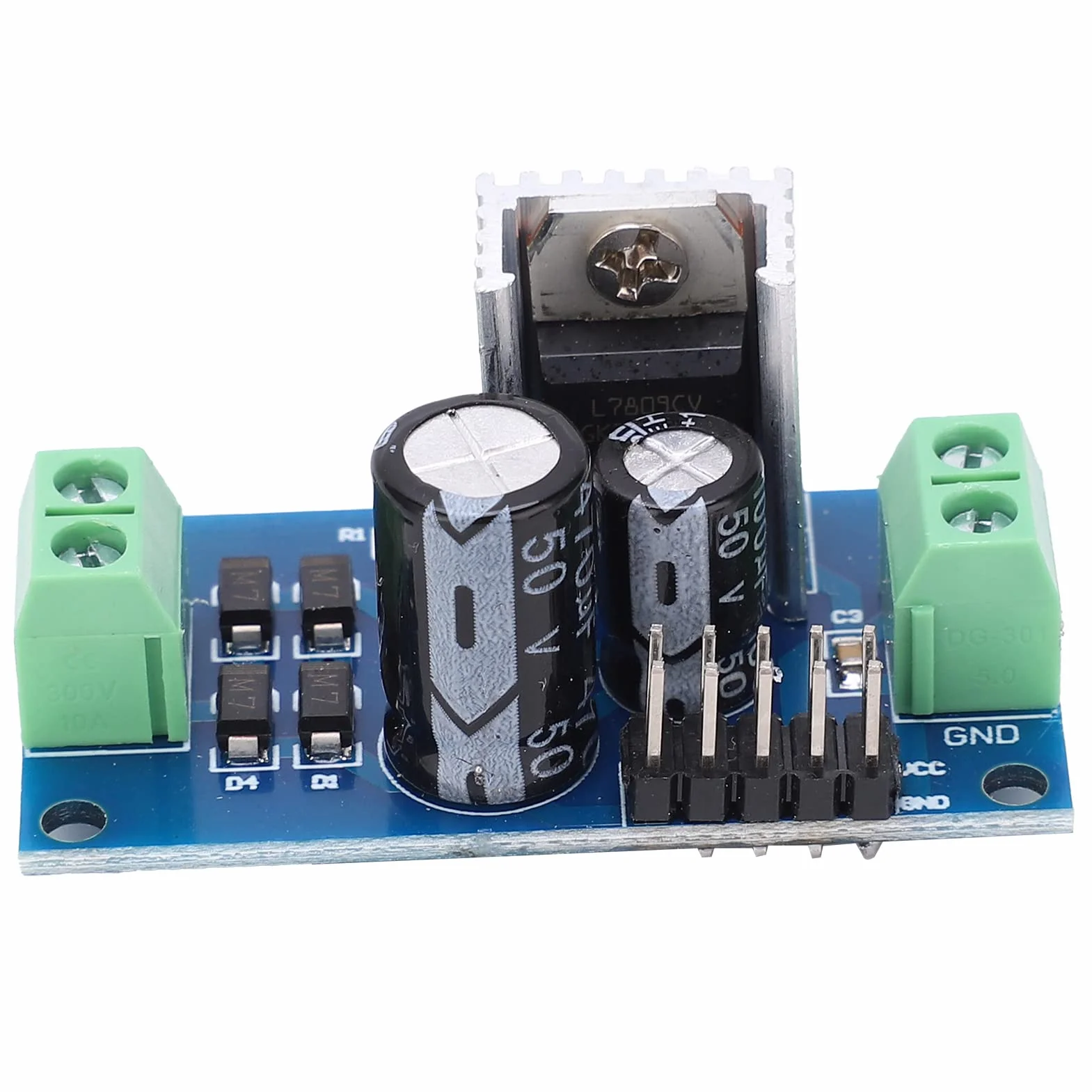 LM7809 Moduł Regulatora Napięcia Przetwornica 9 V 1,2 A Płytka Stabilizująca Zasilacz, Wykonanie, Płytka Drukowana Zapewniająca Wygodne Połączenie