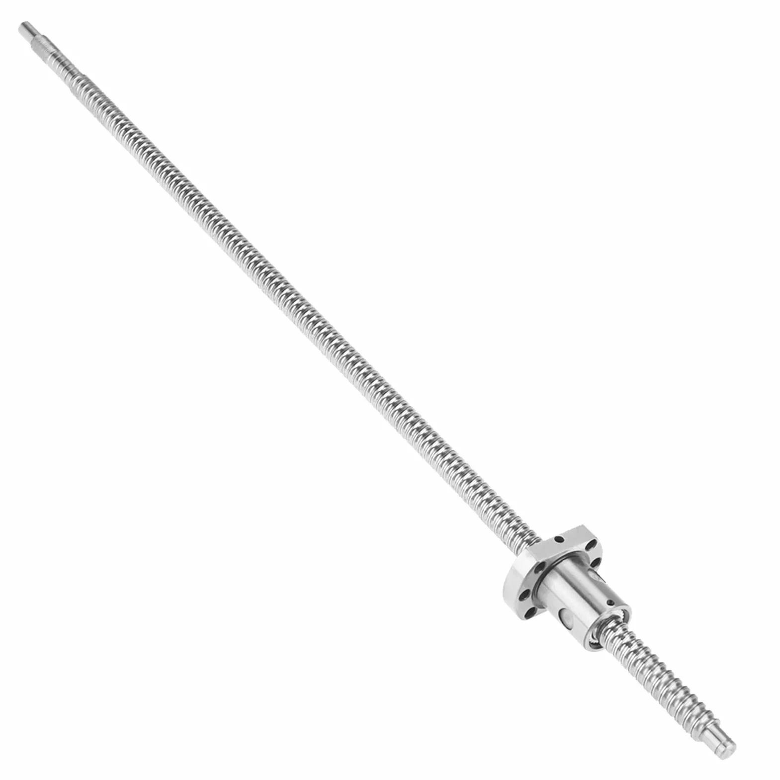 Kugelumlaufspindel SFU1204 500mm Rolled Ballscrew Leitspindelmutter Anti-Backlash ohne seitliche Abstützungen