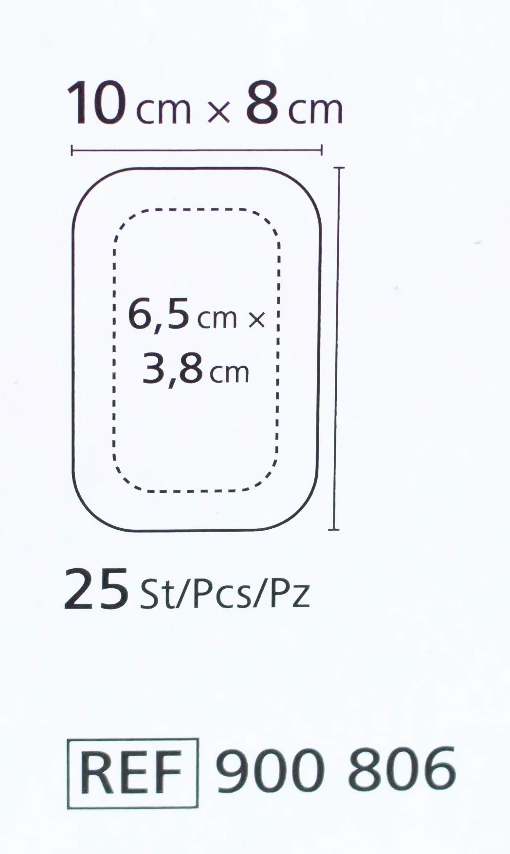 Cosmopor Pudełko 25 sterylnych plastrów 8x10cm 900806/1 [Badartikel]