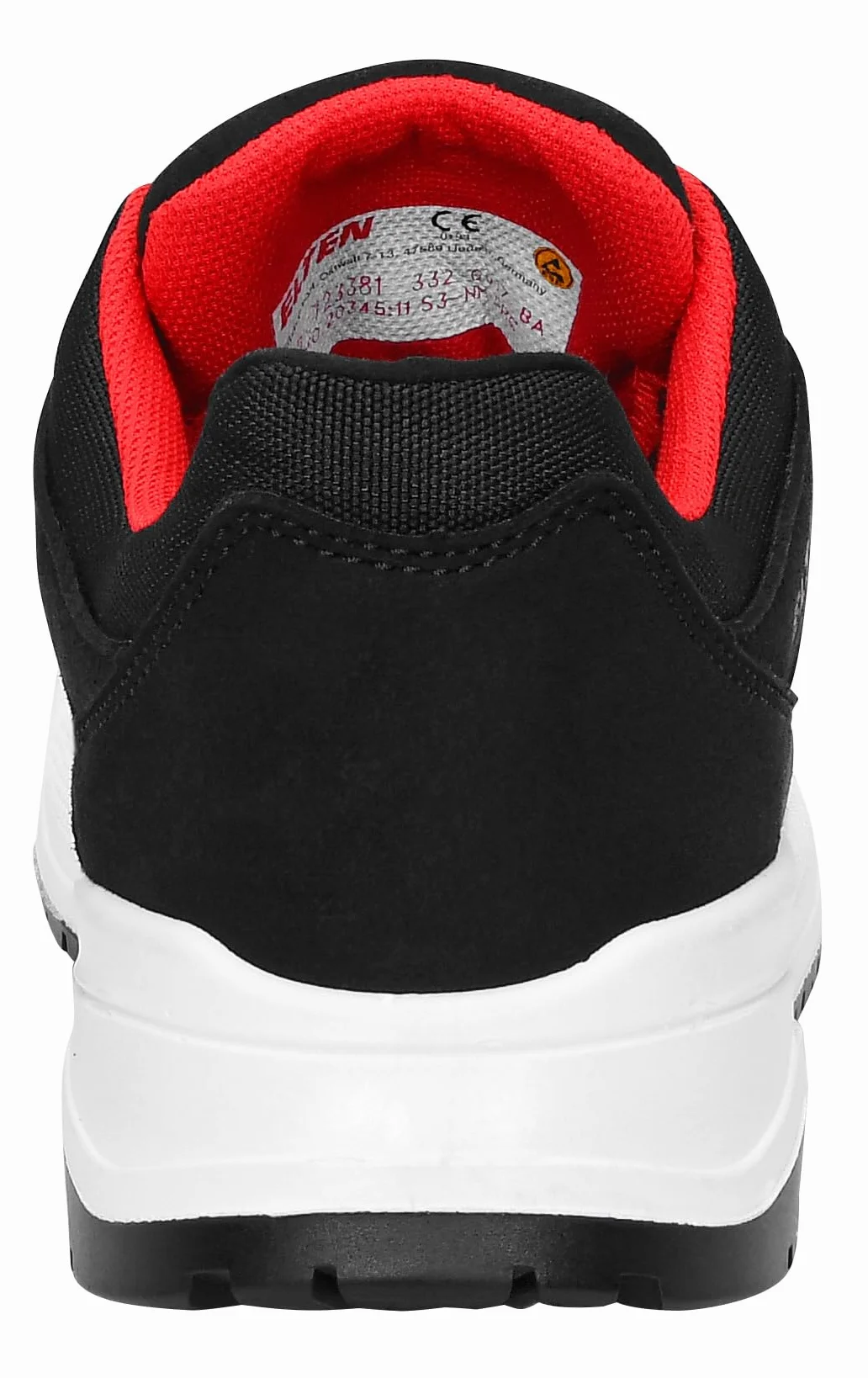 ELTEN Uniseks Elten Sicherheitsschuhe Maverick Black Low Esd S3, Herren, Sportlich, Sneaker, Leicht, Schwarz, Stahlkappetrampki ochronne