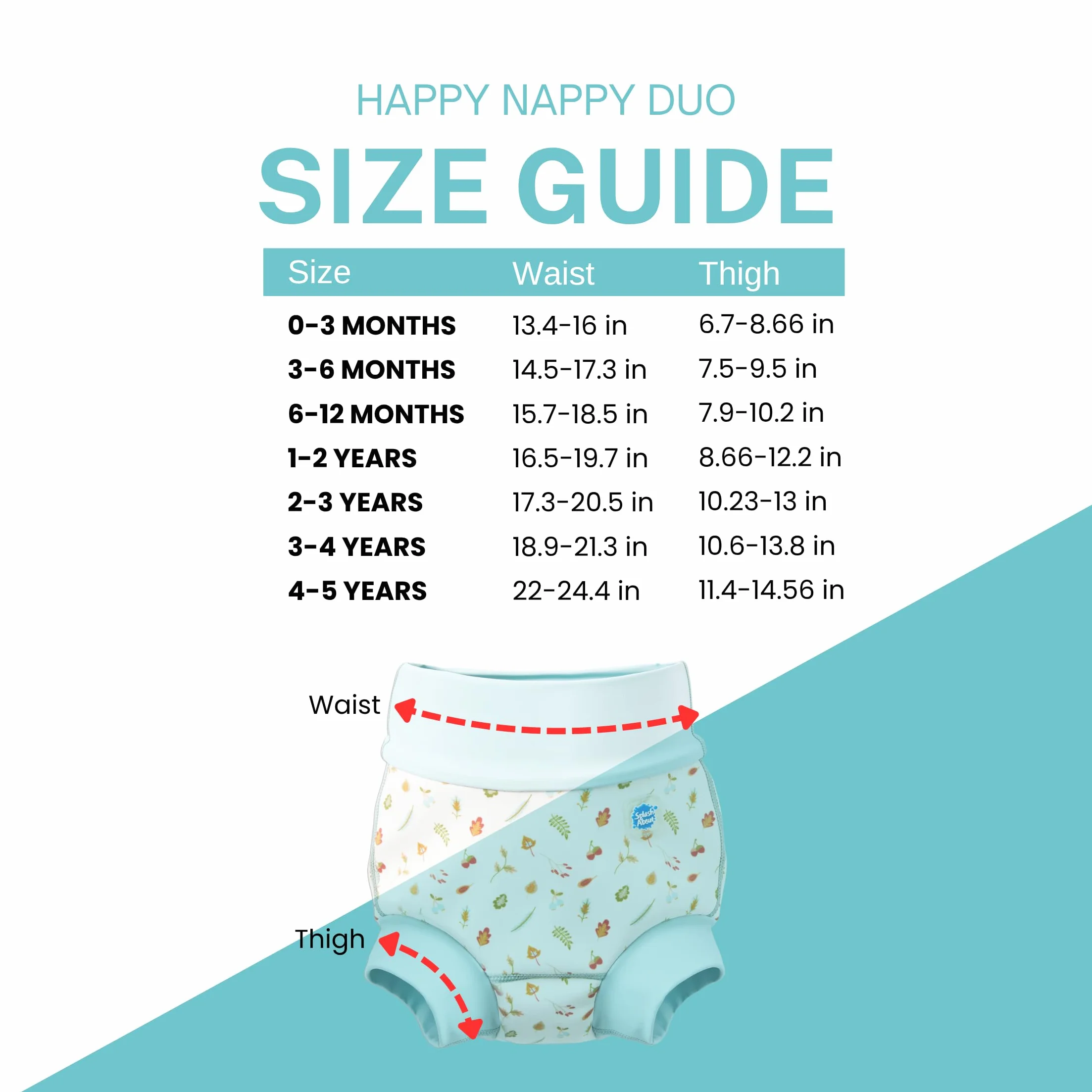 Splash About Happy Nappy Duo, Małe Żołędzie, 3-4 lata, Małe żołędzie, 3-4 Lat