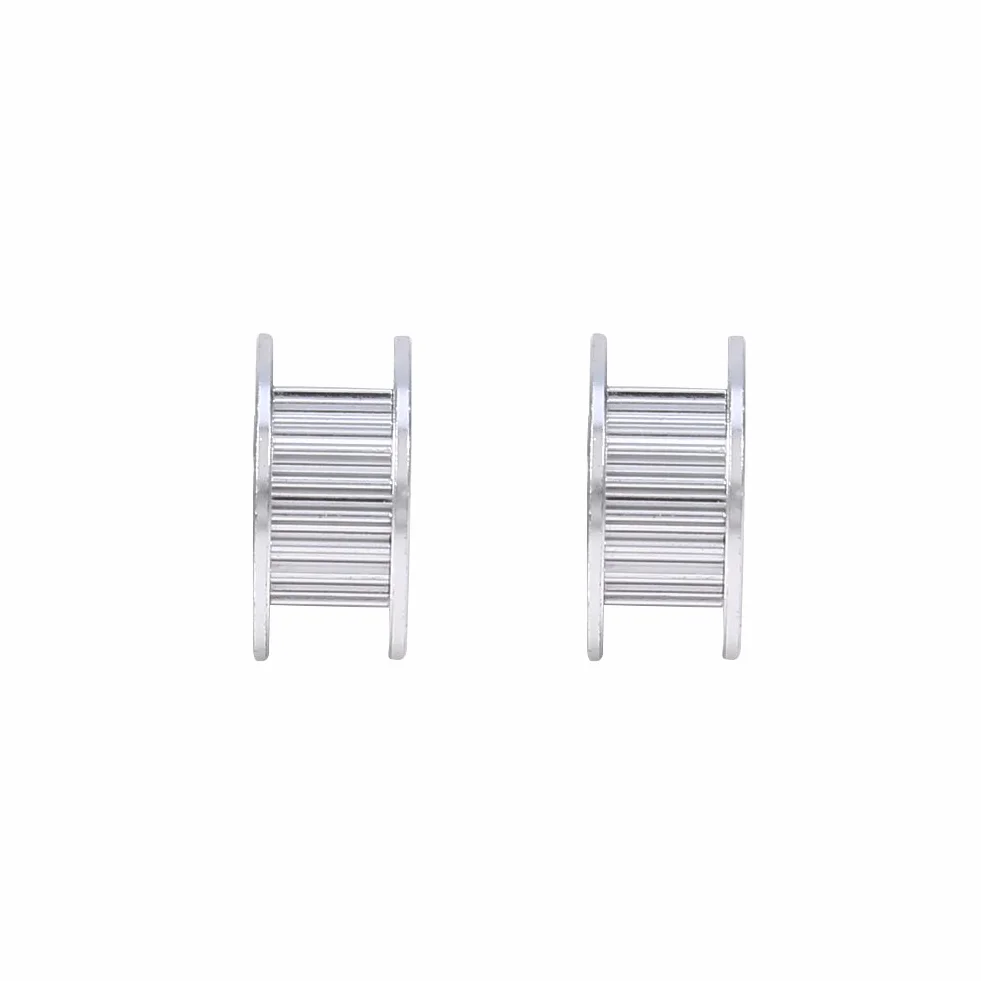 2Pcs Aluminum 5Mm Inner Diameter, 6Mm Idler Pulley Pulley Timing Belt Drive Idler Pulley With Bearing For 3D Printer