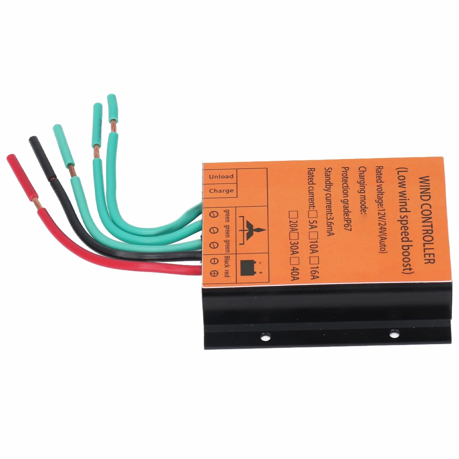 Kontroler ładowania Turbiny Wiatrowej MPPT Napięcie Doładowania 12 V 24 V 40 A 300 W-1000 W, Regulator Generatora Wiatrowego, ze Zwiększonym Odprowadzaniem Ciepła, do Sterowania