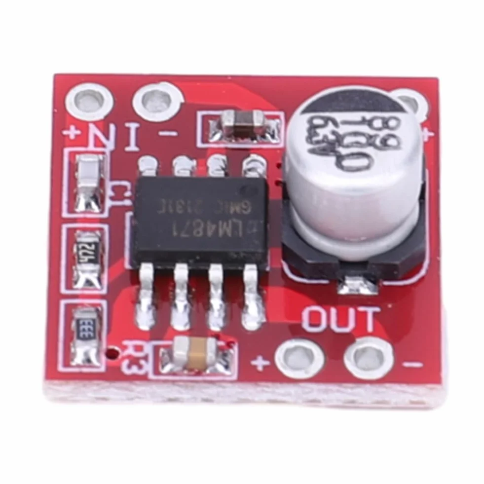 LM4871 moduł wzmacniacza cyfrowego 3 W jednokanałowa płyta wzmacniacza DC 3V-5V bardzo mały do głośnika elektroniczny zestaw DIY