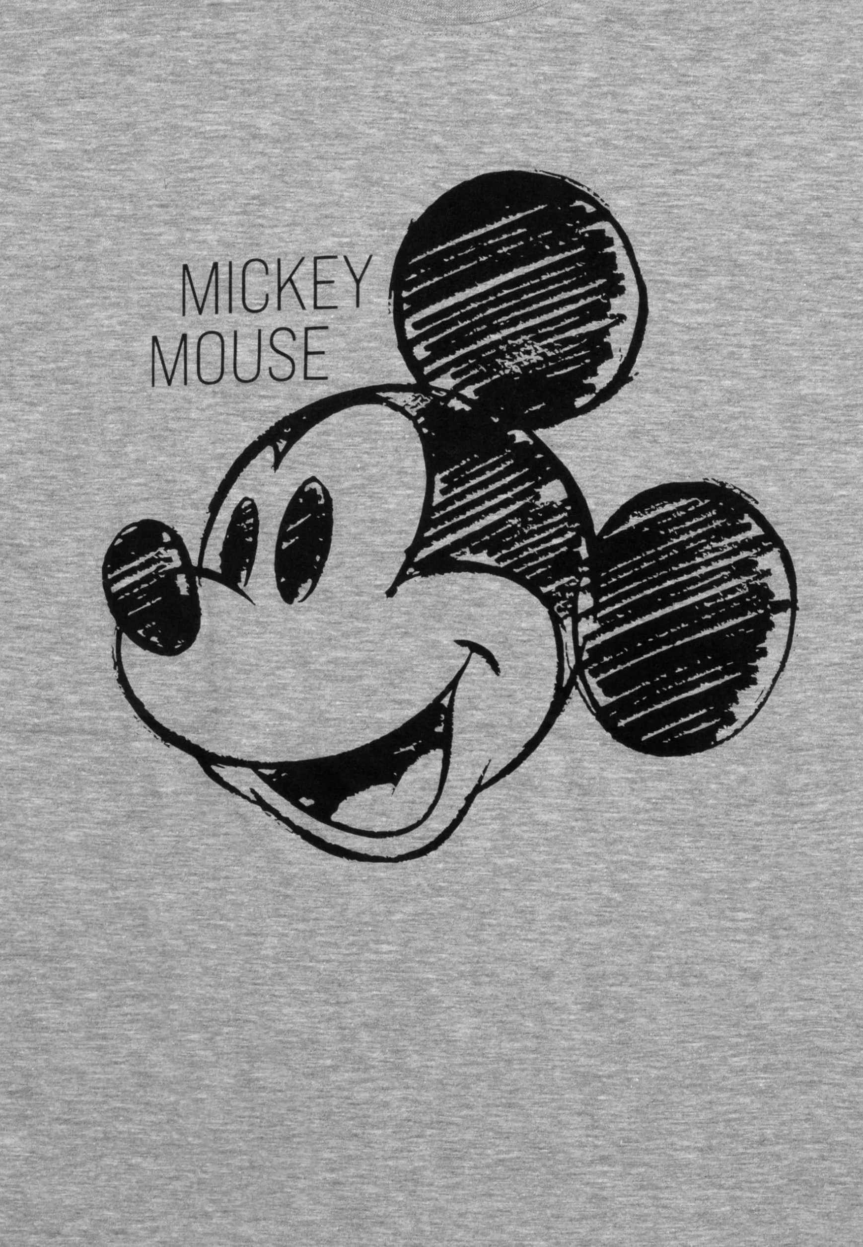 Piżama męska Disney Mickey Mouse zestaw z krótkim rękawem szaro-czarna