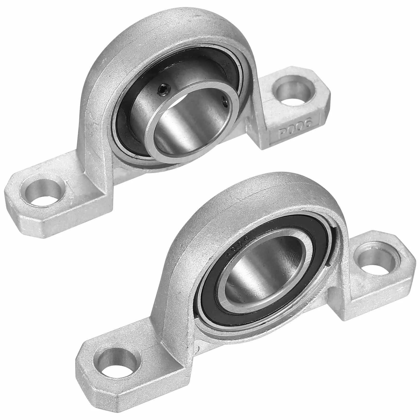 2 x łożysko 30 mm, średnica wewnętrzna 30 mm, łożysko obudowy ze stopu cynku, do drukarek 3D, maszyn drukarskich, maszyn z wałkiem osi (KP006)