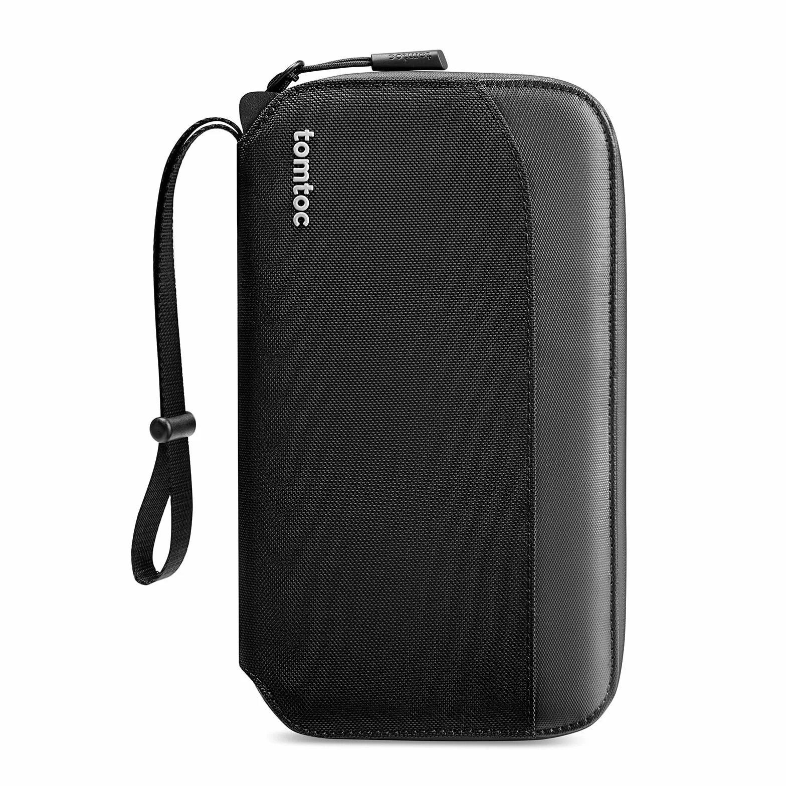 tomtoc etui na paszport na 4 paszporty, pokrowiec na paszport organizer etui na paszport z uchwytem na kartę SIM i wysuwanym bolcem, ochrona RFID, przegroda na kartę
