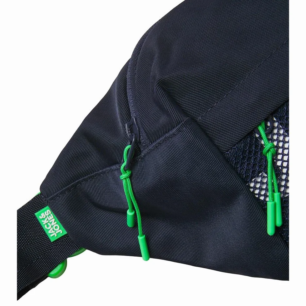 JACK & JONES Jacashford mesh Bumbag Bags, Navy Blazer/Szczegóły: island Green, jeden rozmiar