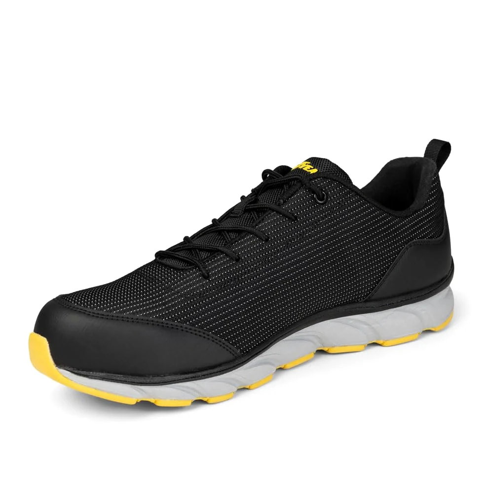 Goodyear S1P//HRO męski trener palców i podeszwy środkowej, bez metalu, z materiału kompozytowego, czarny pomarańczowy, 44 EU