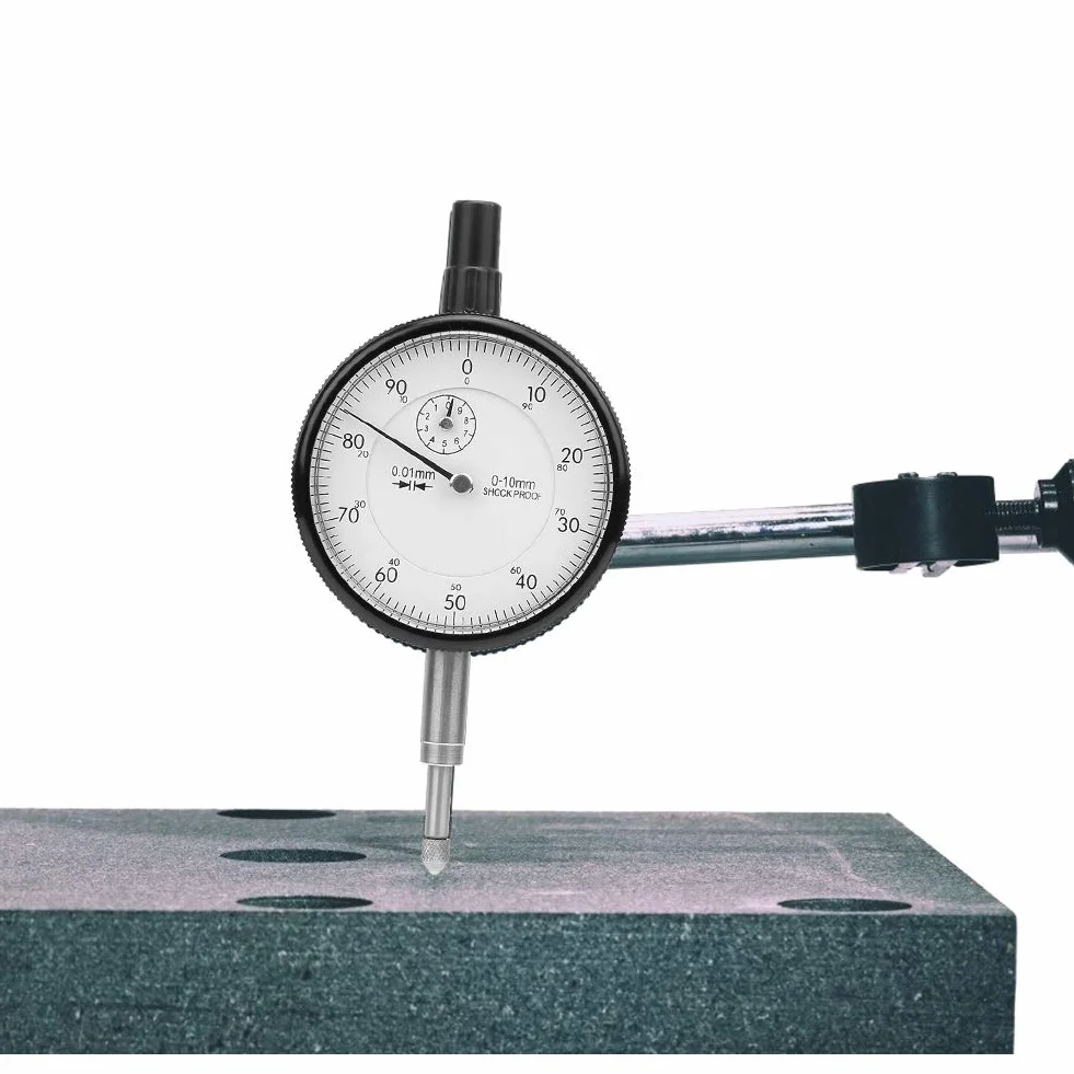 Tarcza, narzędzie pomiarowe, dokładność 0,01 mm, zakres 0-10 mm, wskaźnik tarczy, wyświetlacz mechaniczny, radełkowana konstrukcja, wysokiej jakości aluminiowa obudowa nie rdzewieje