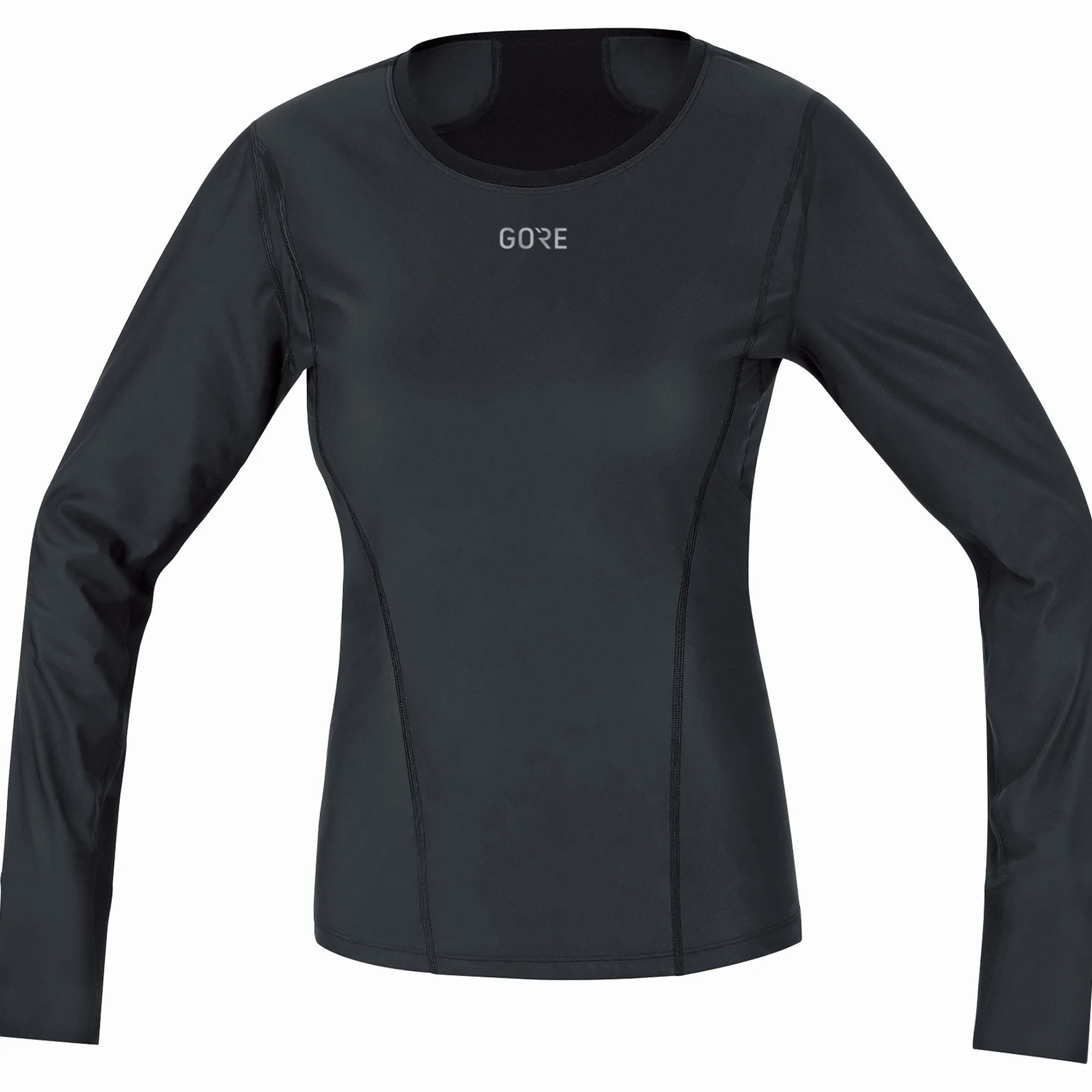 Gore Wear Kobiety M Wmn GWS BL L/S Shirt Koszulka Termiczna, Czarny, 38