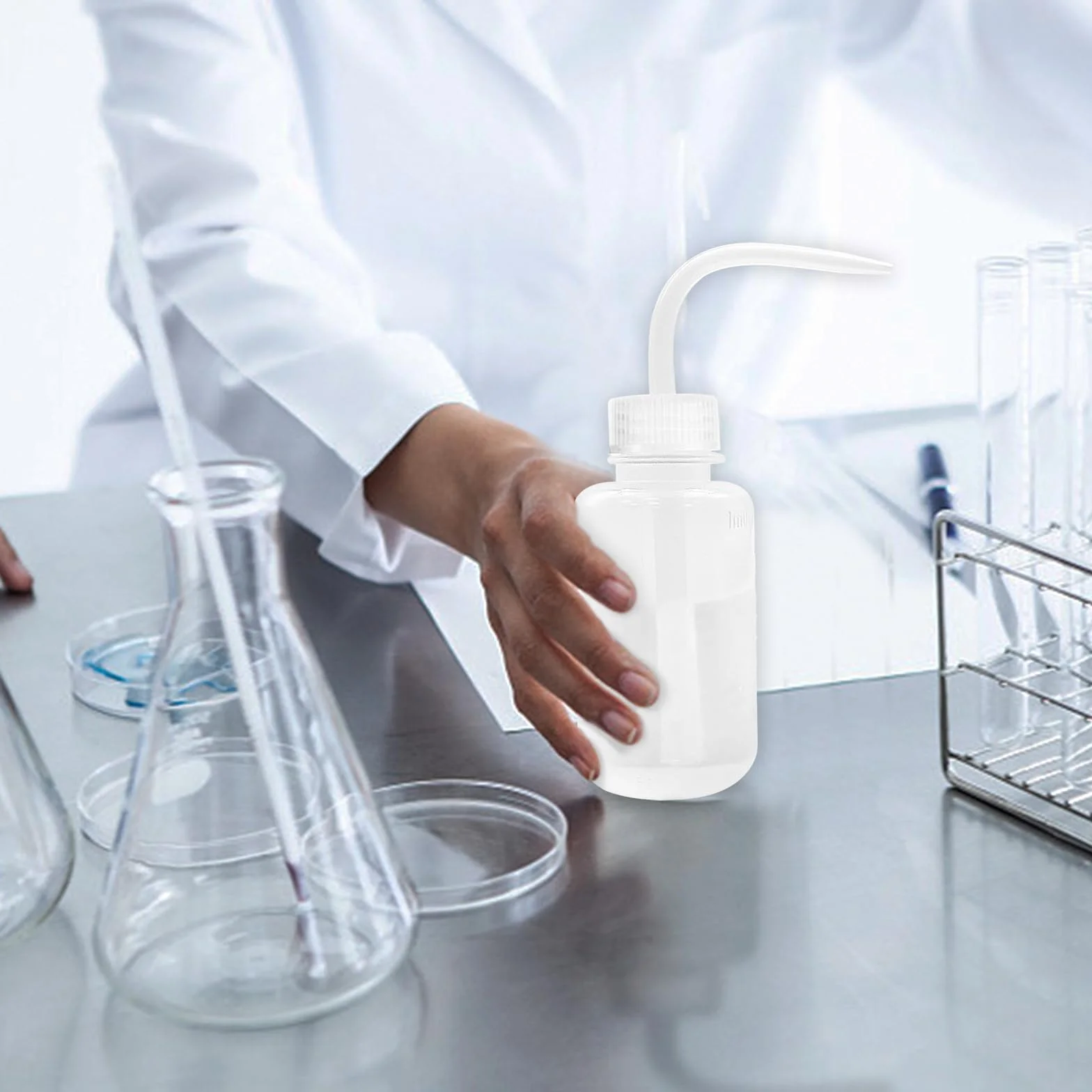3 sztuki plastikowej pipety 250 ml butelka do wyciskania butelki do mycia, butelka z pipetą, 3 sztuki, lejek do laboratoriów 30 mm