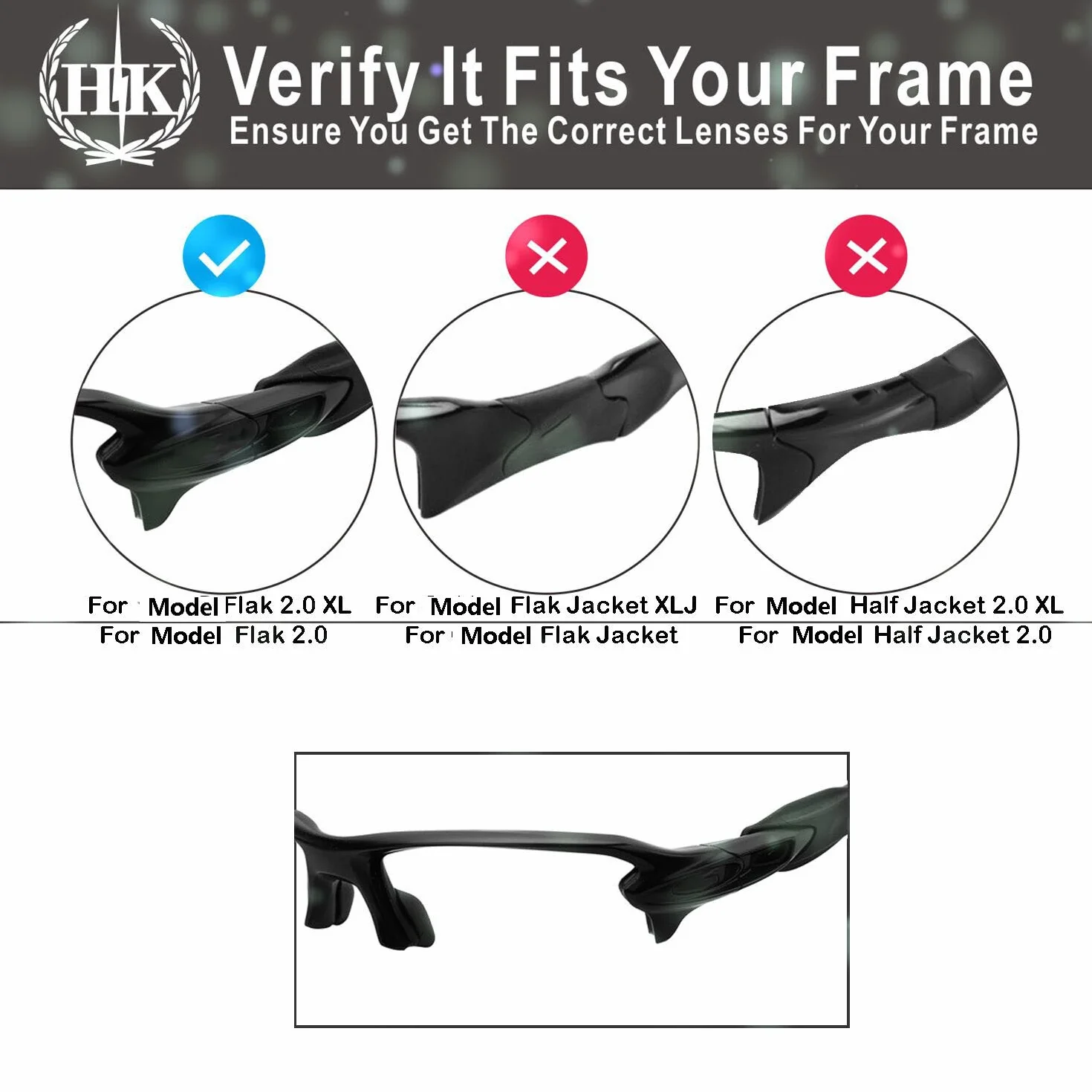 Oakley Flak 2.0 Replacement Lenses for Men