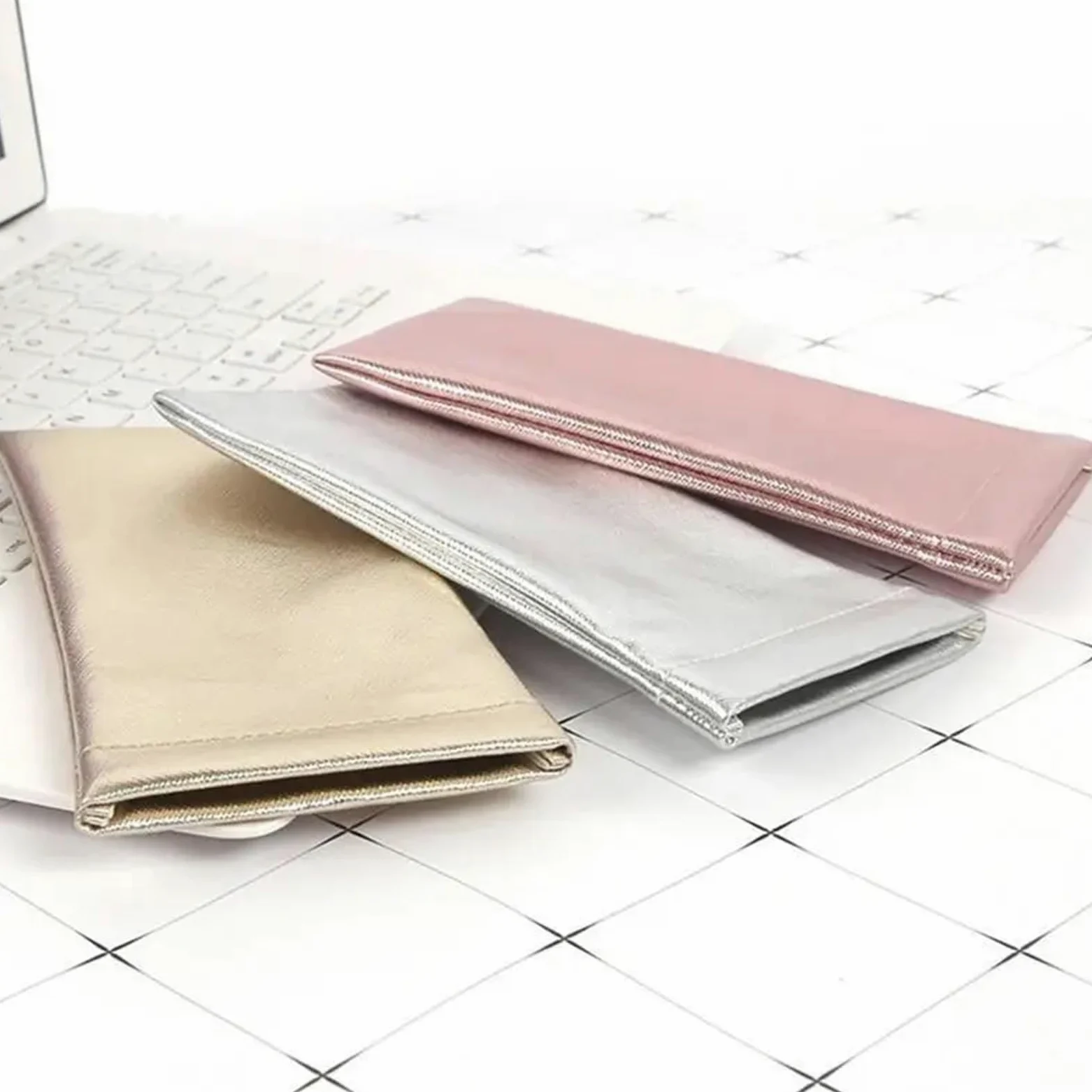 Etui na okulary przeciwsłoneczne Tkana torba ochronna ze skóry PU(2,12Pcs)
