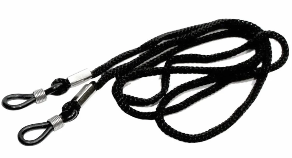 Uniwersalny pasek do okularów - 3-pak - do okularów - BB001, czarny