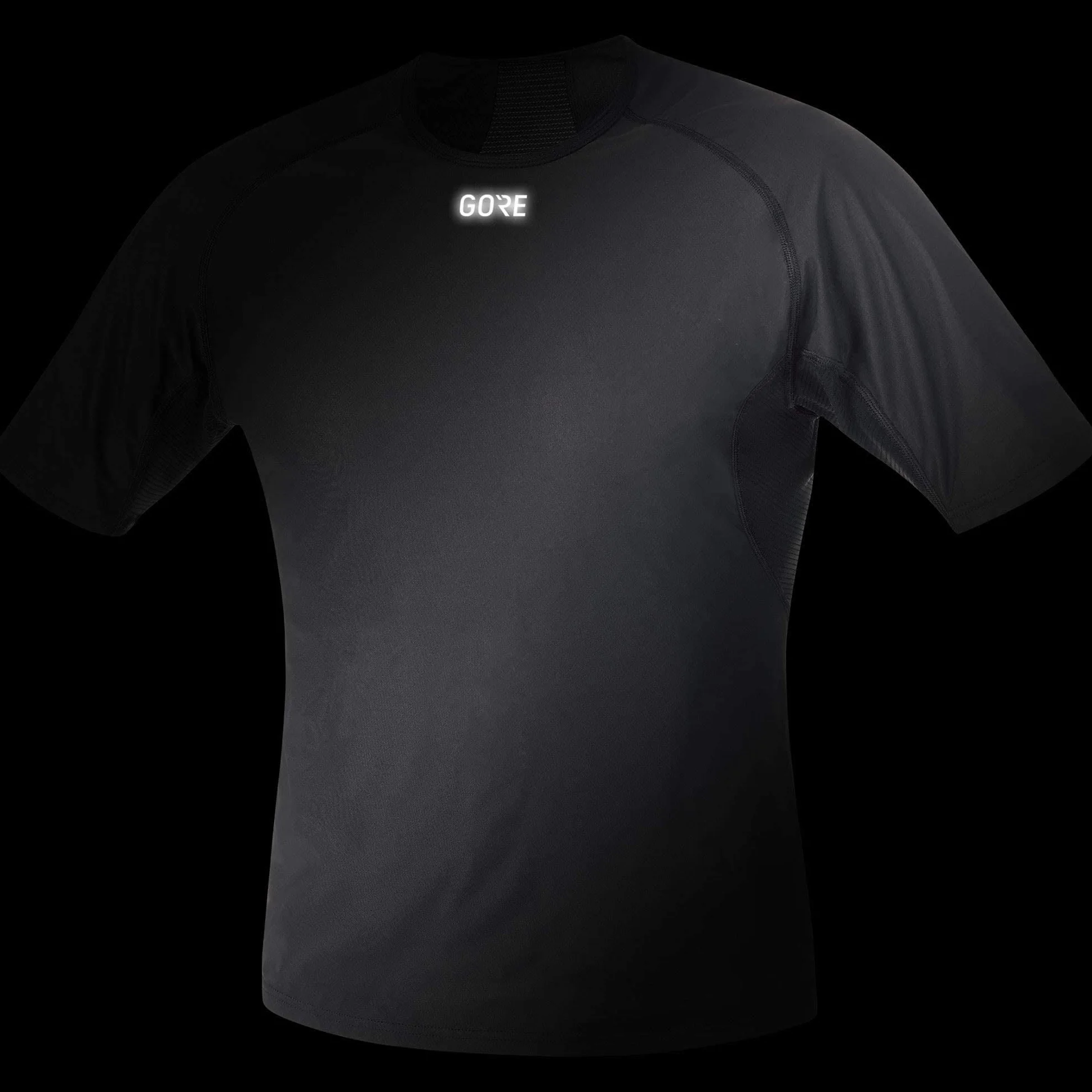 Gore Wear Mężczyźni M GWS BL Shirt Koszulka, Czarny, L