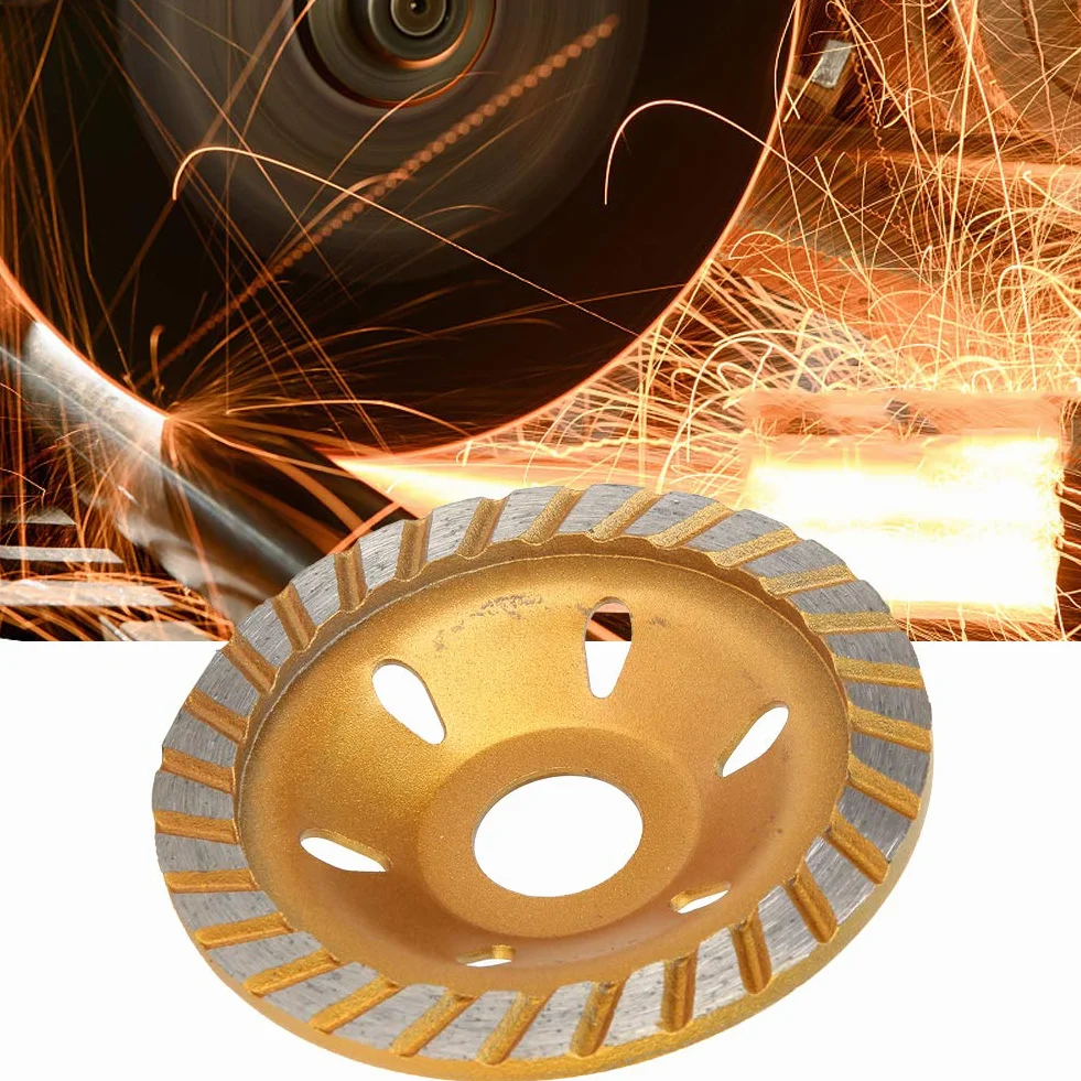 4 "100mm beton Turbo diamentowa tarcza szlifierska, kształt miski tarcza szlifierska kamień betonowy granit narzędzie do szlifierki kątowej (#2)