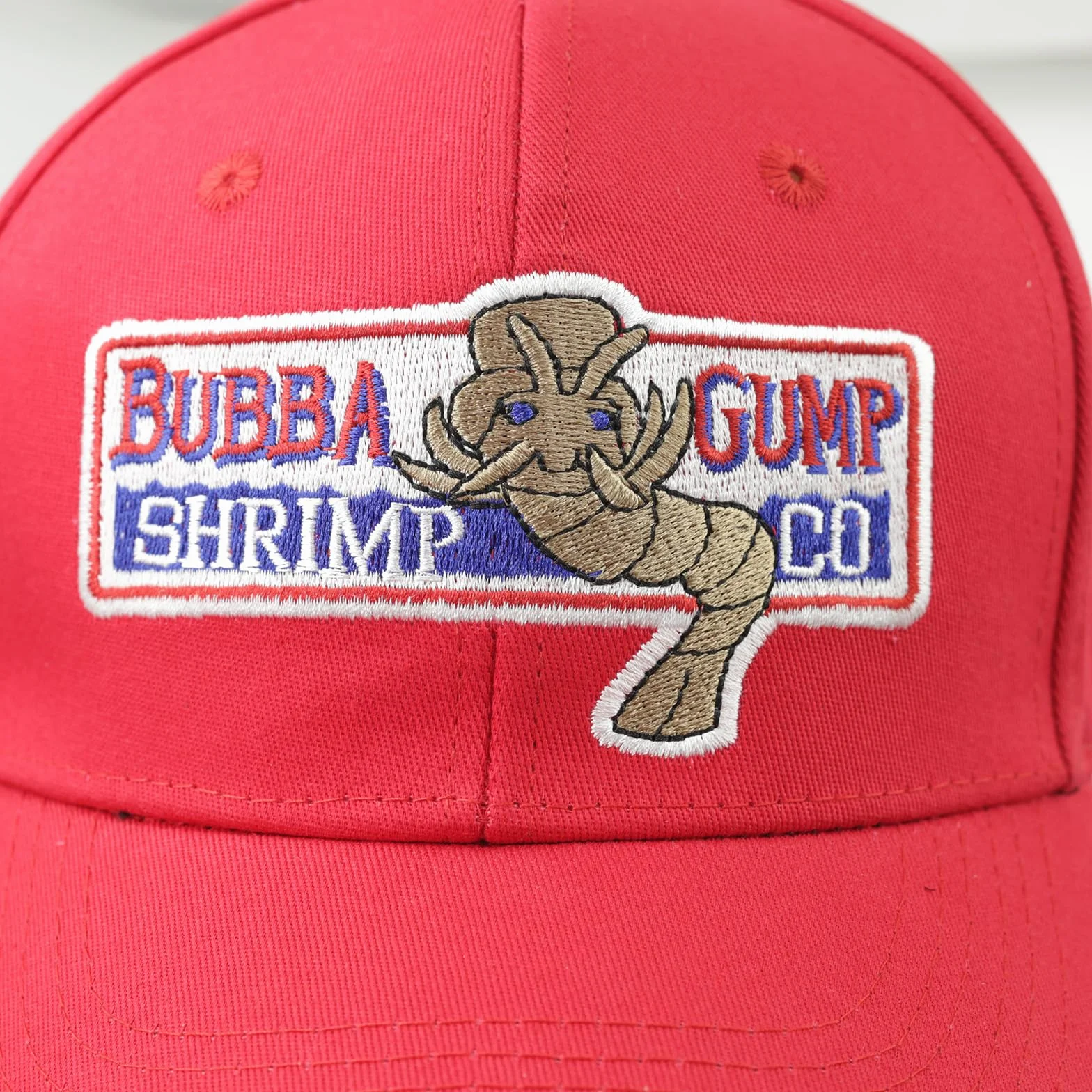 Bubba Gump Baseball Cap regulowana czapka z krewetkami, haftowana guma leśna