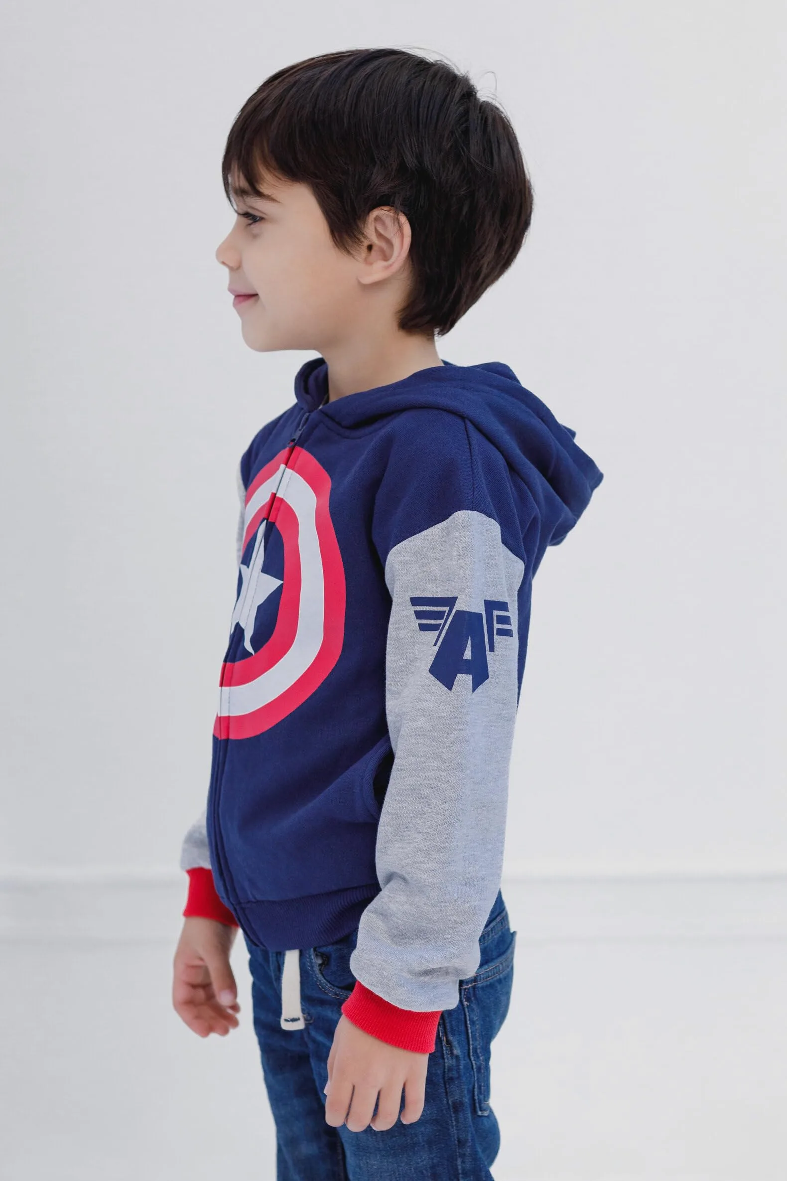 Marvel Spider-Man Avengers polarowa bluza z kapturem zapinana na zamek cosplay dla małych dzieci rozmiary (2T - 18-20)