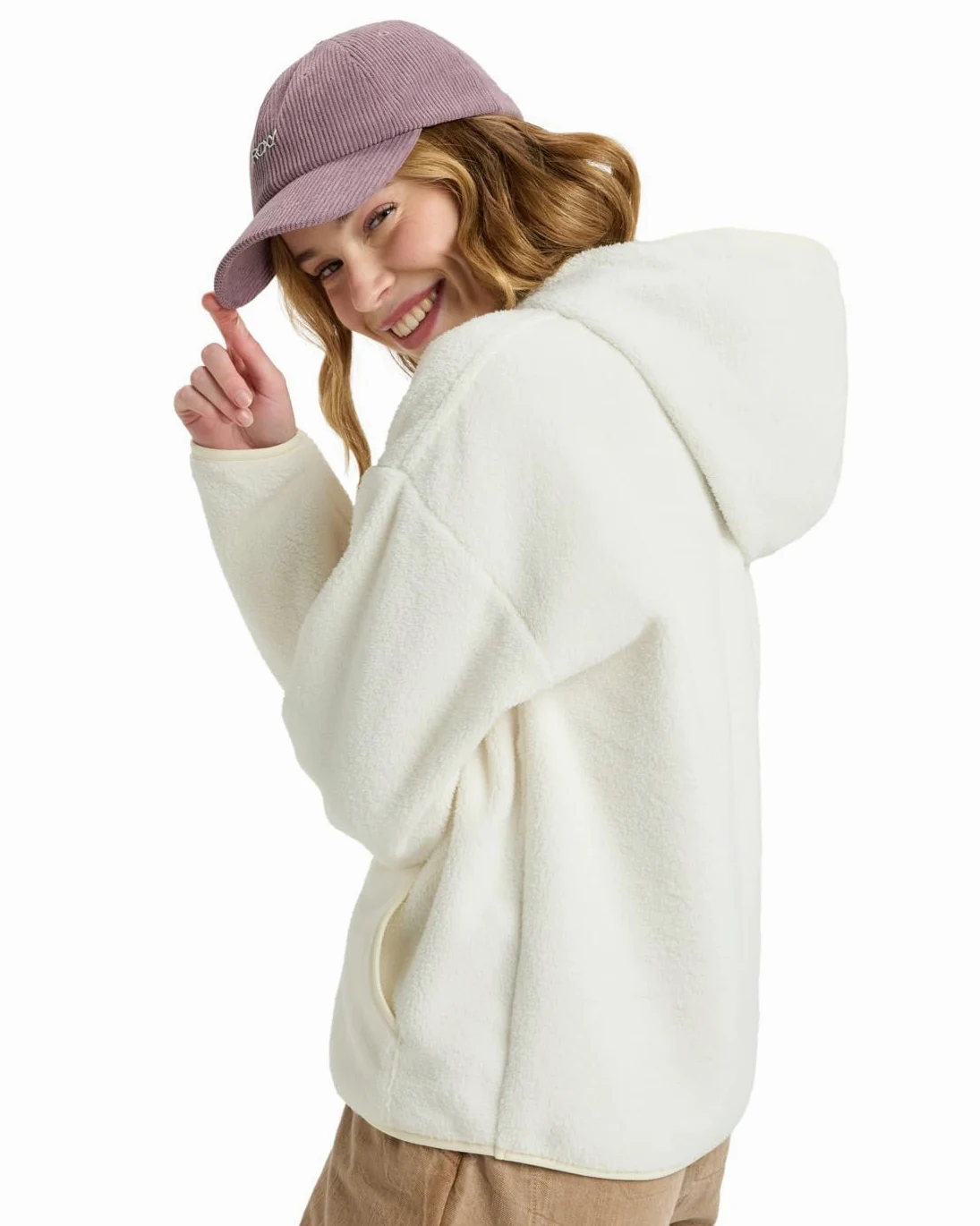 Roxy Fajny polar wzywający biały XS