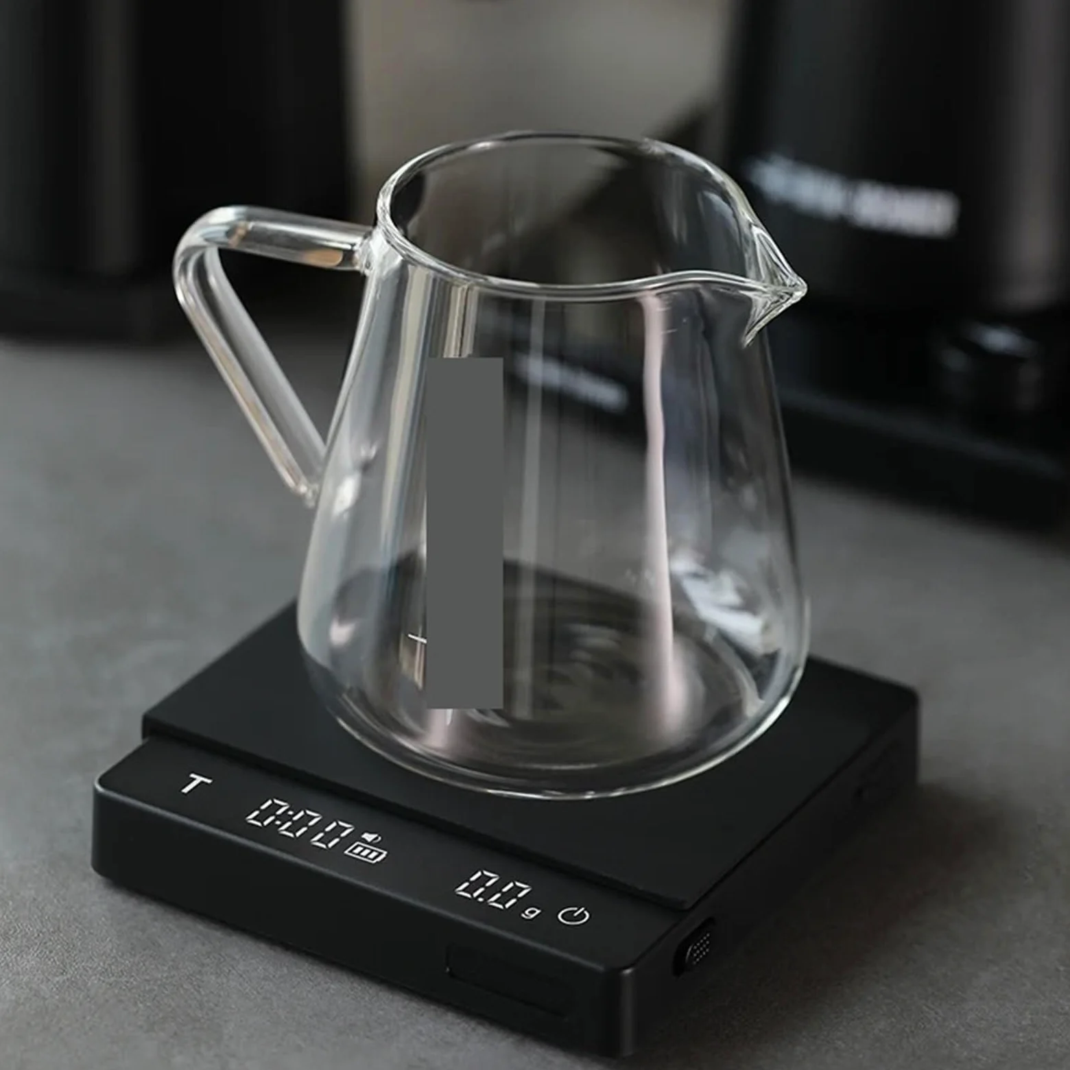 Skala ważenia, Cyfrowa waga kuchenna z wyświetlaczem LED, elektroniczna do kawy timerem, domowa dla podróży, zakupów, poczty(2.0 mini black)