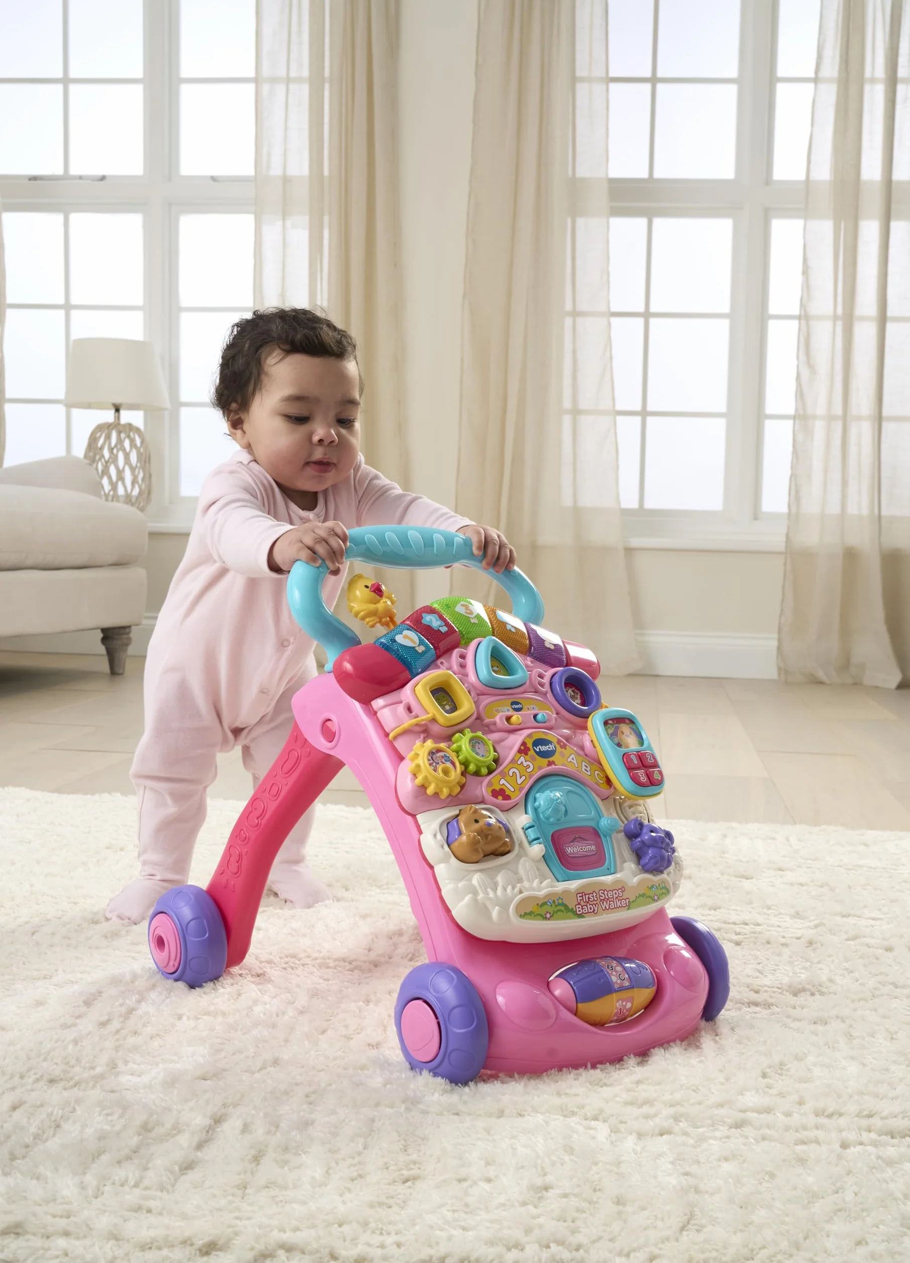VTech 505653 chodzik dla niemowląt, różowy