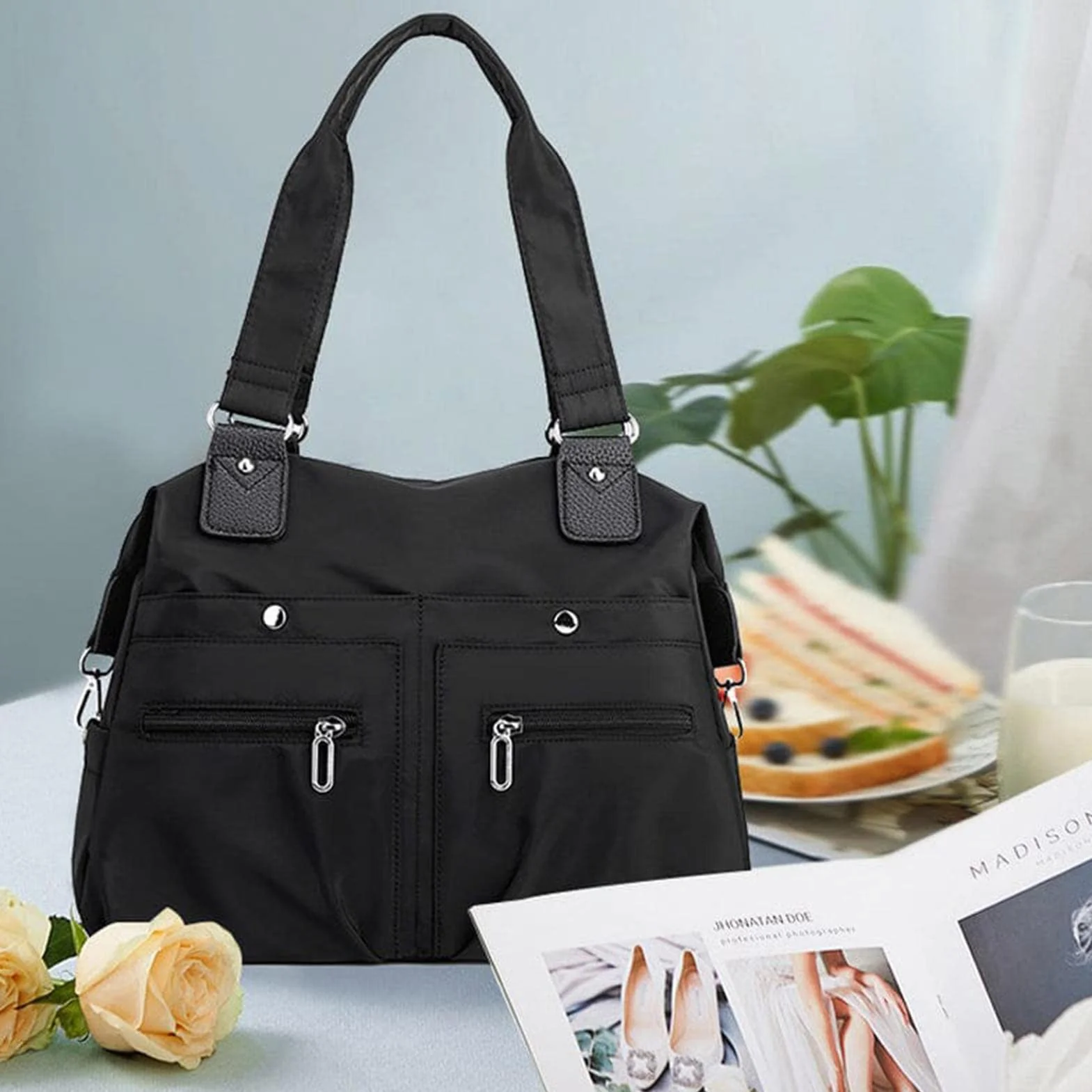 Nylonowe portfele dla kobiet wodoodporne torby podróżne torba do pracy laptopa