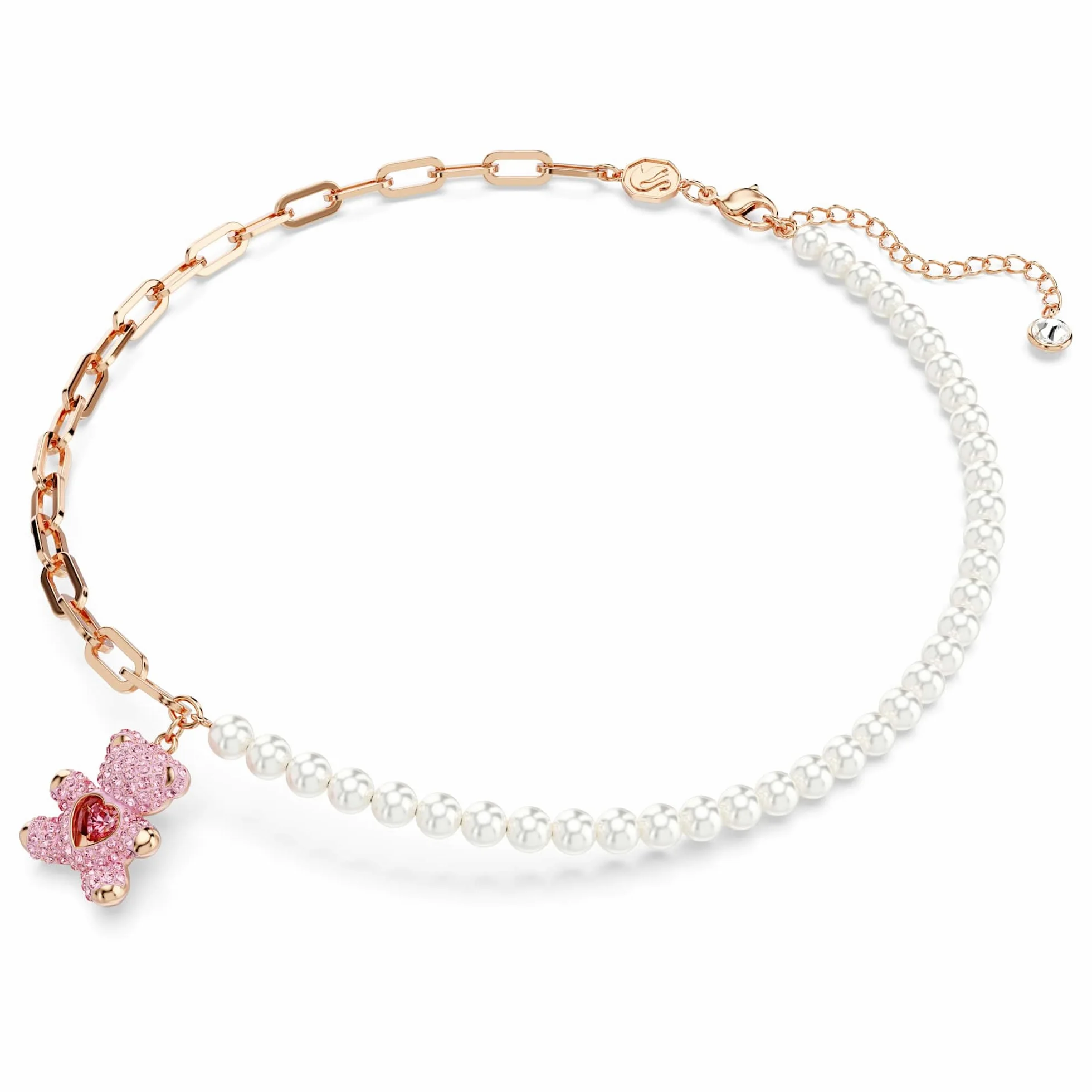 Swarovski Damski naszyjnik Mp Teddy z różowego złota