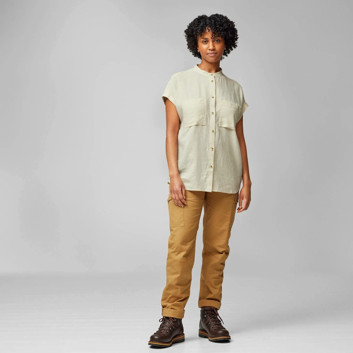 Fjällräven Koszulka Kobiety Övik Hemp Shirt Ss W