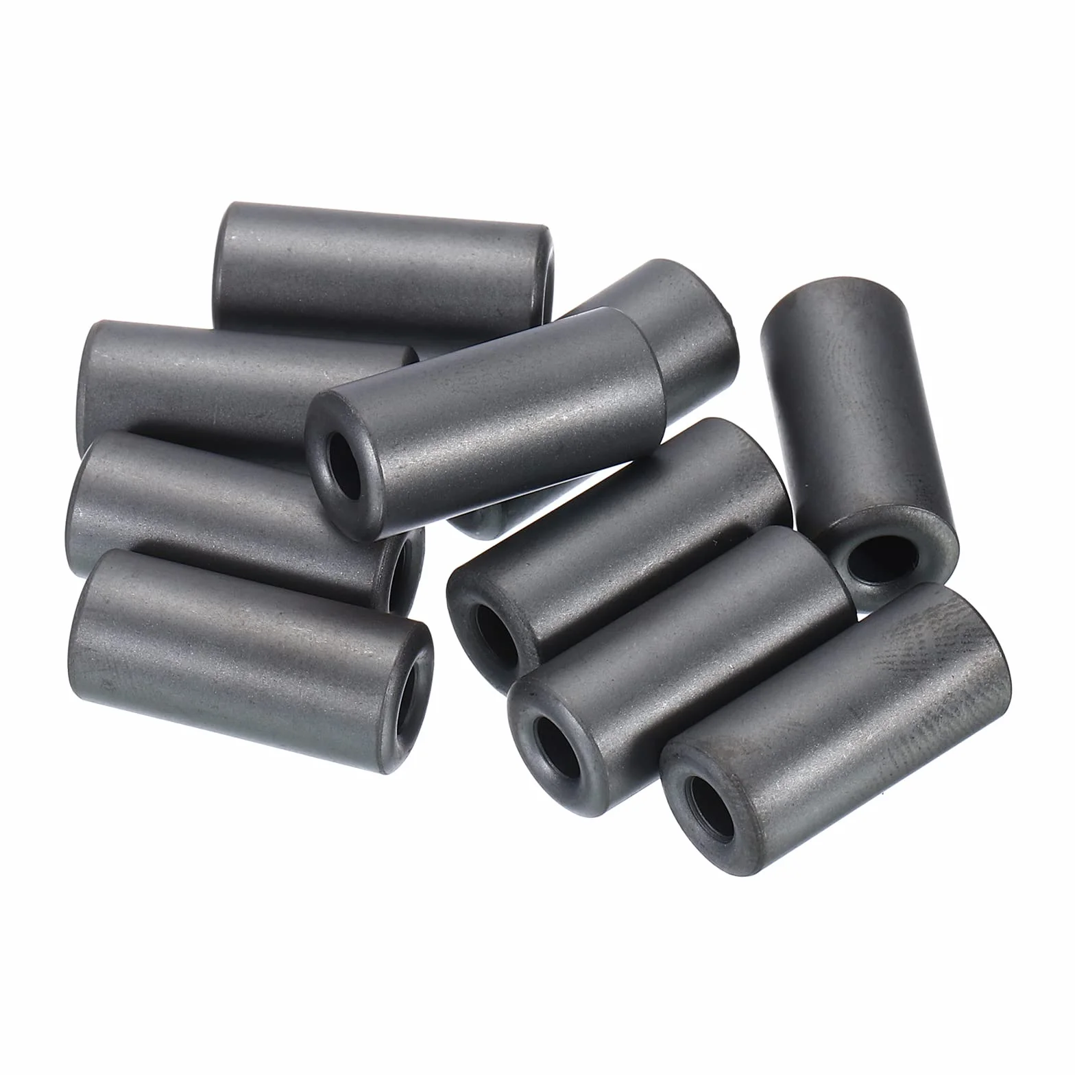 PATIKIL Rdzeń ferrytowy toroidalny 11,5 mm x 5 mm x 25 mm, 10 sztuk transformatora indukcyjnego cewki oringowej, czarny