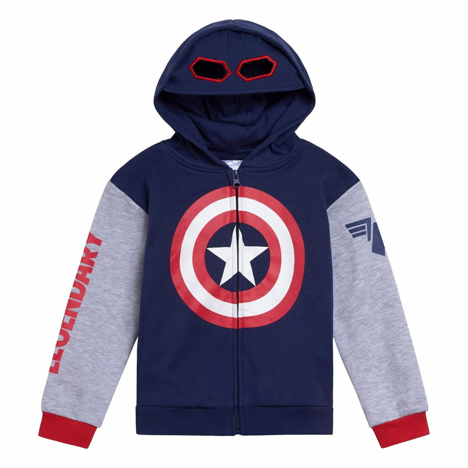 Marvel Spider-Man Avengers polarowa bluza z kapturem zapinana na zamek cosplay dla małych dzieci rozmiary (2T - 18-20)