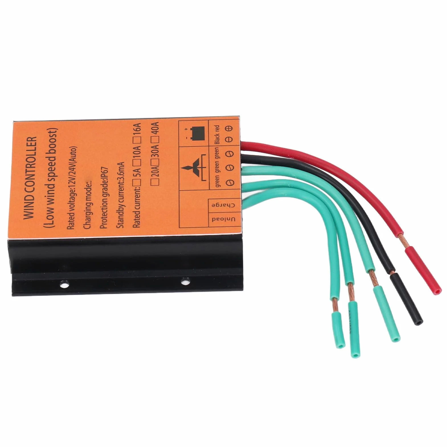 Kontroler ładowania Turbiny Wiatrowej MPPT Napięcie Doładowania 12 V 24 V 40 A 300 W-1000 W, Regulator Generatora Wiatrowego, ze Zwiększonym Odprowadzaniem Ciepła, do Sterowania